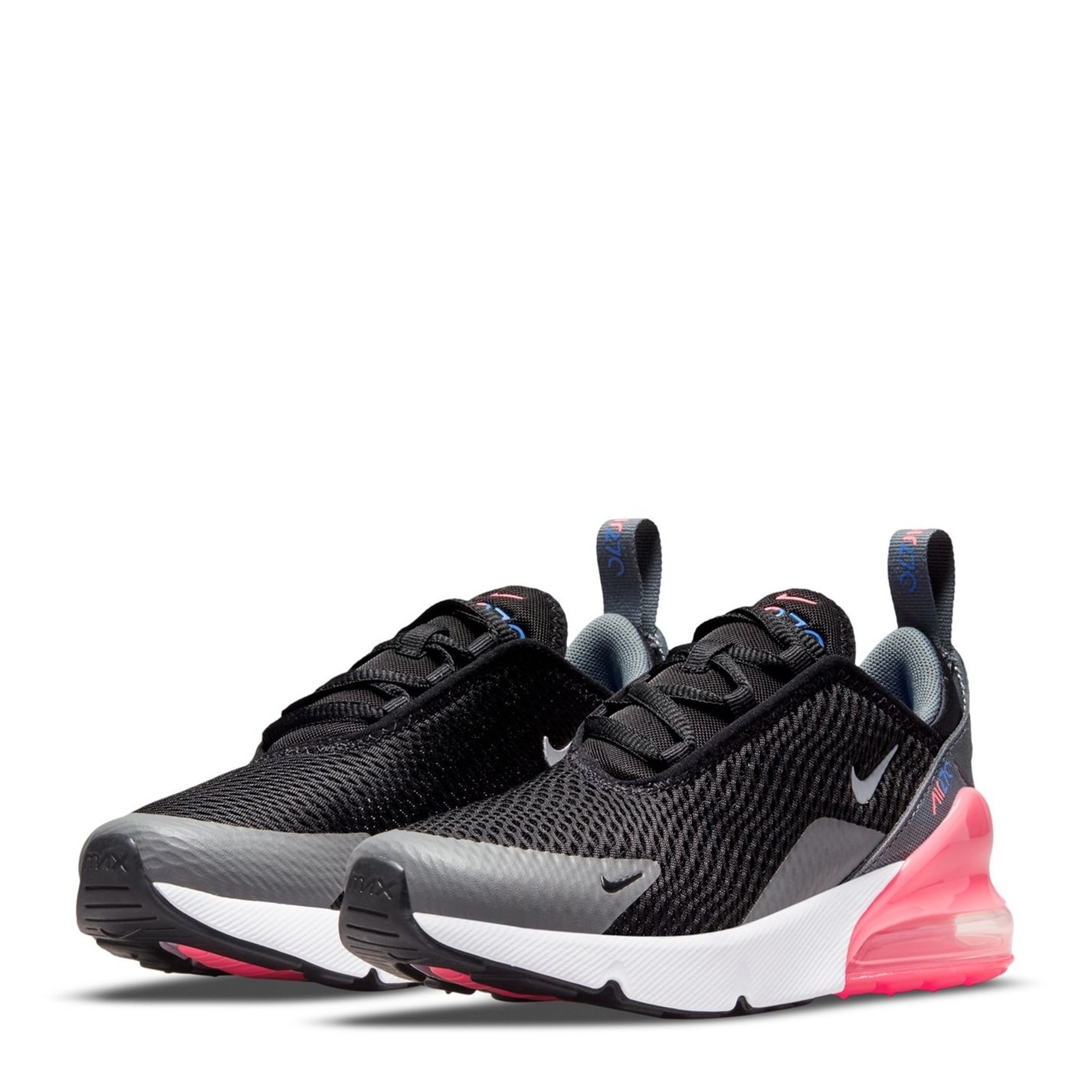 Smoke Grey 270 Junior Grey And Pink Nike Air Max 270 Shoes For Kids