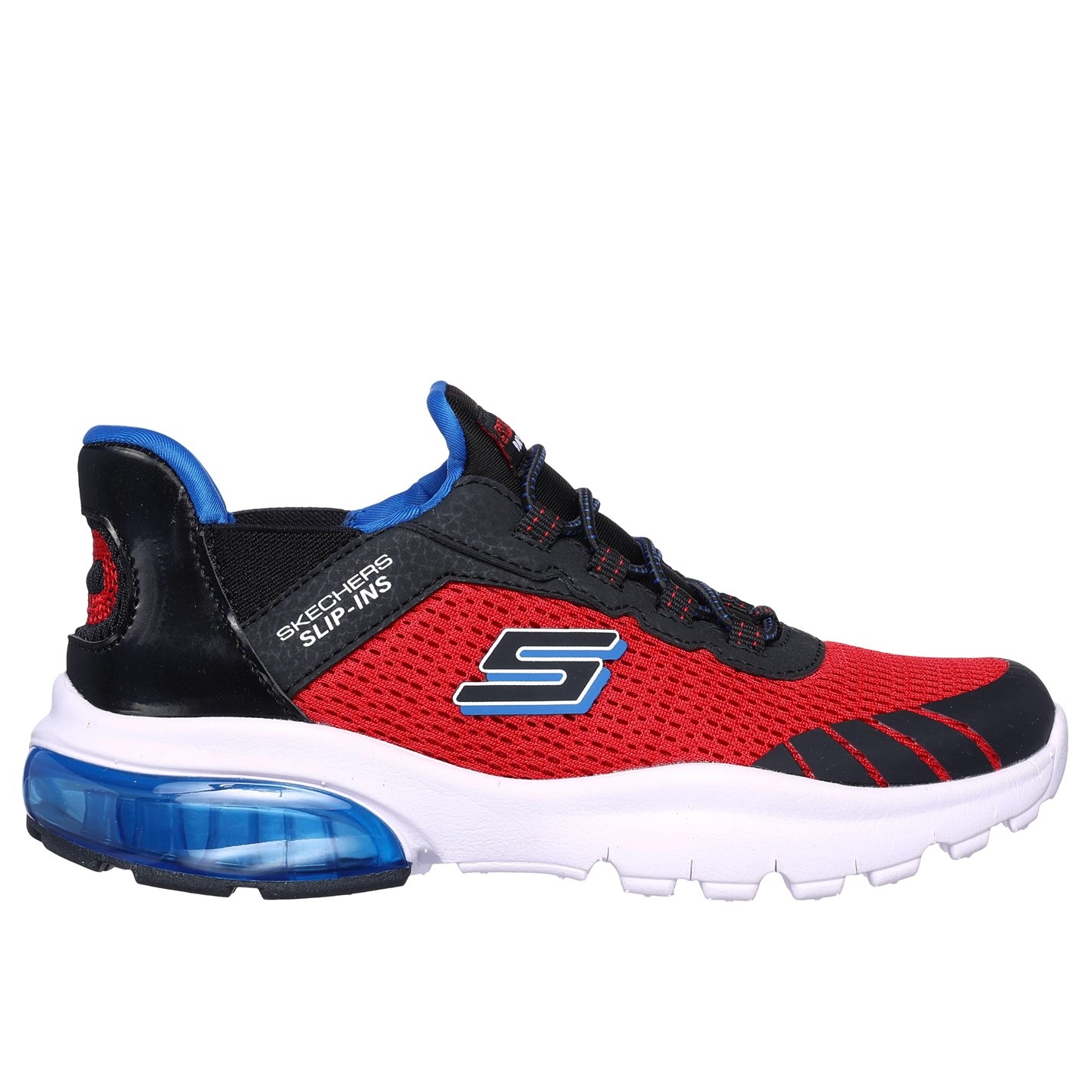 skechers red slip ons