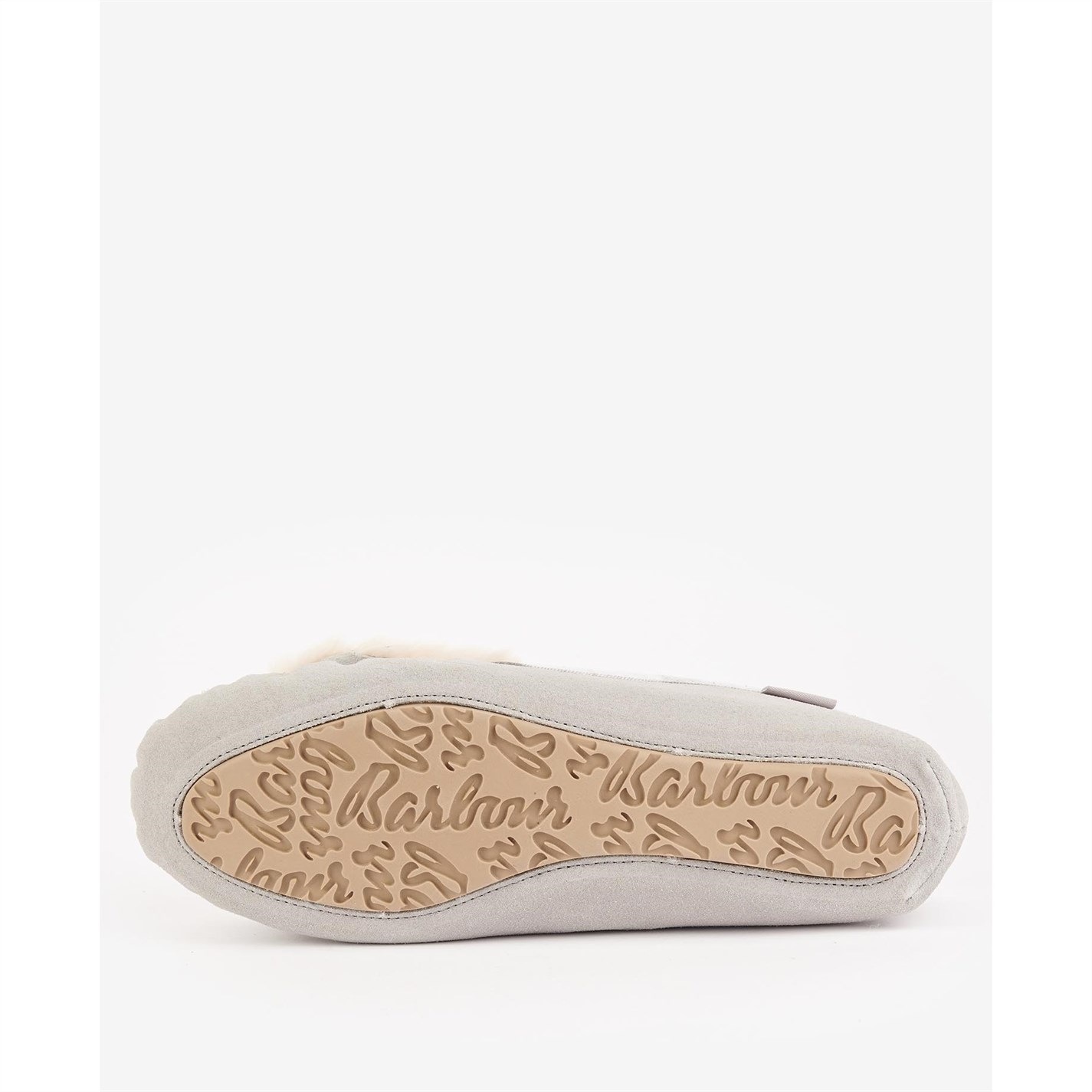 Barbour Darcie Slippers Grey Suede FRASERS