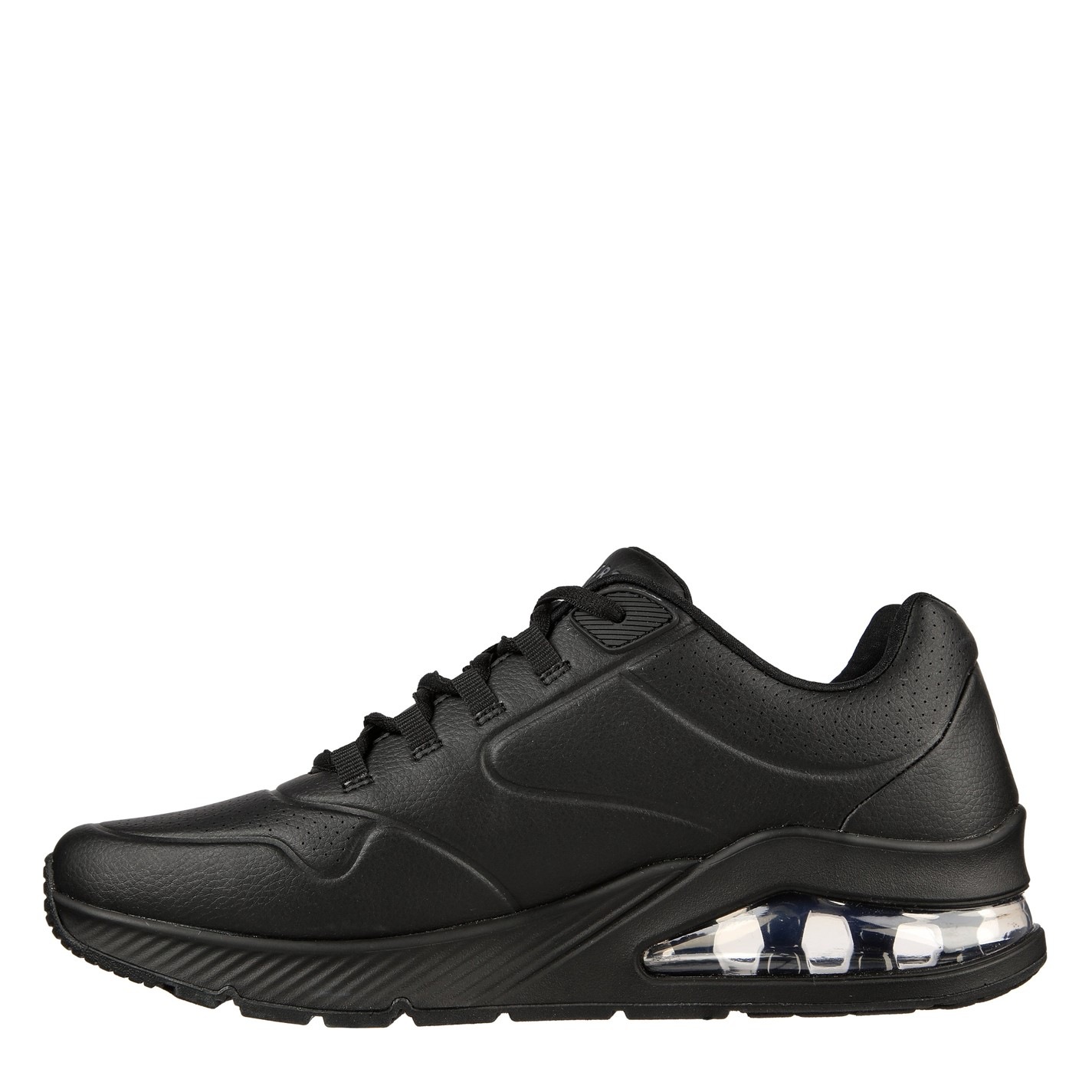skechers mens uno trainers black
