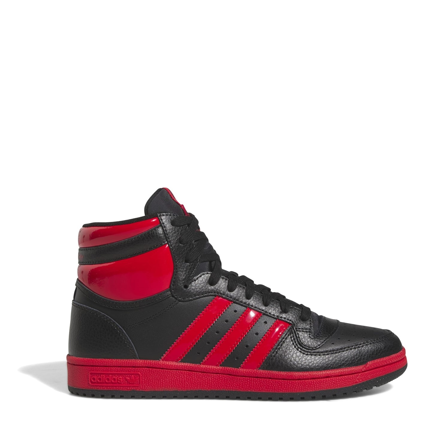 Adidas High Tops Red And Black Red And Black Adidas Shoes High