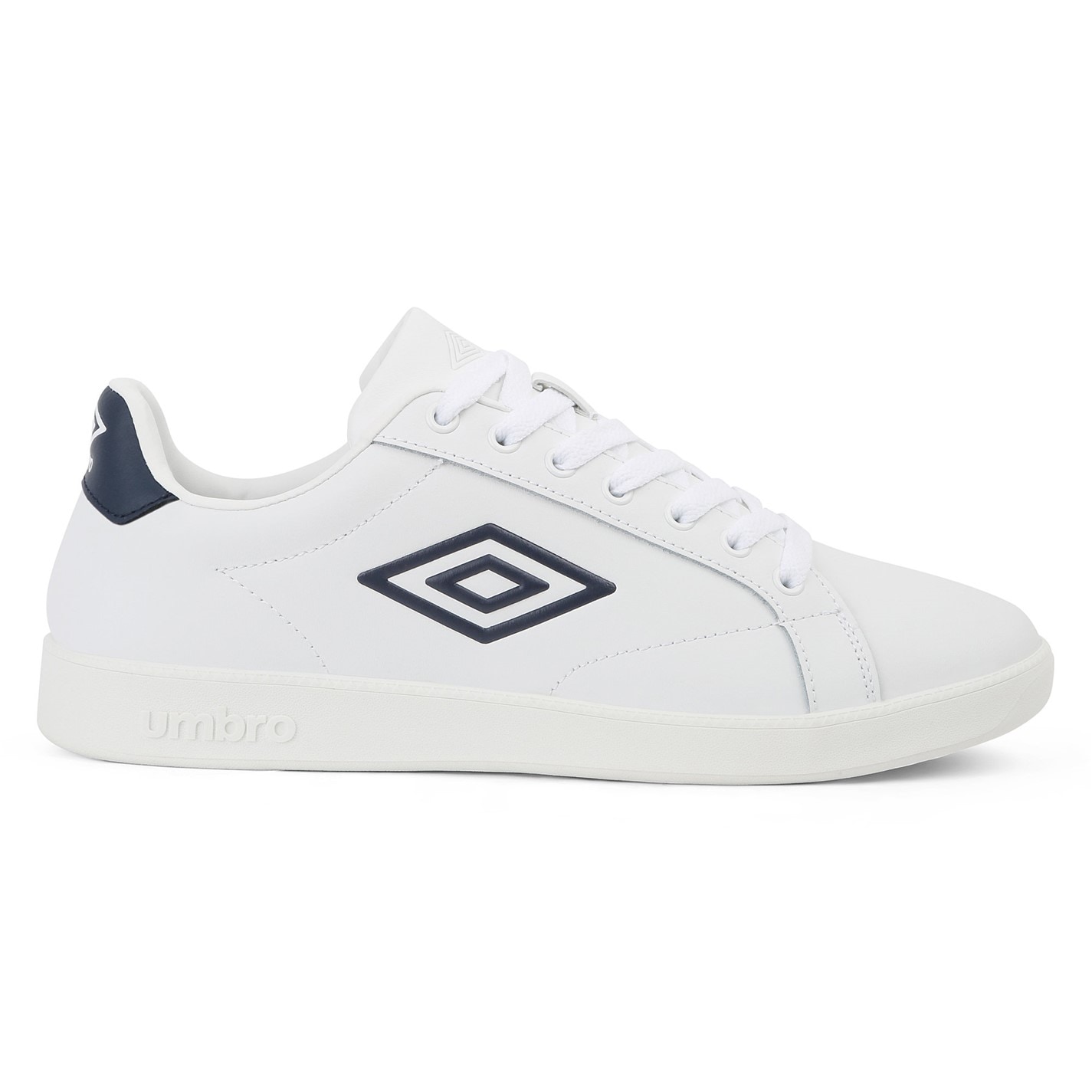 Umbro Cheetham Court Trainers White/Dark Navy FRASERS Ireland