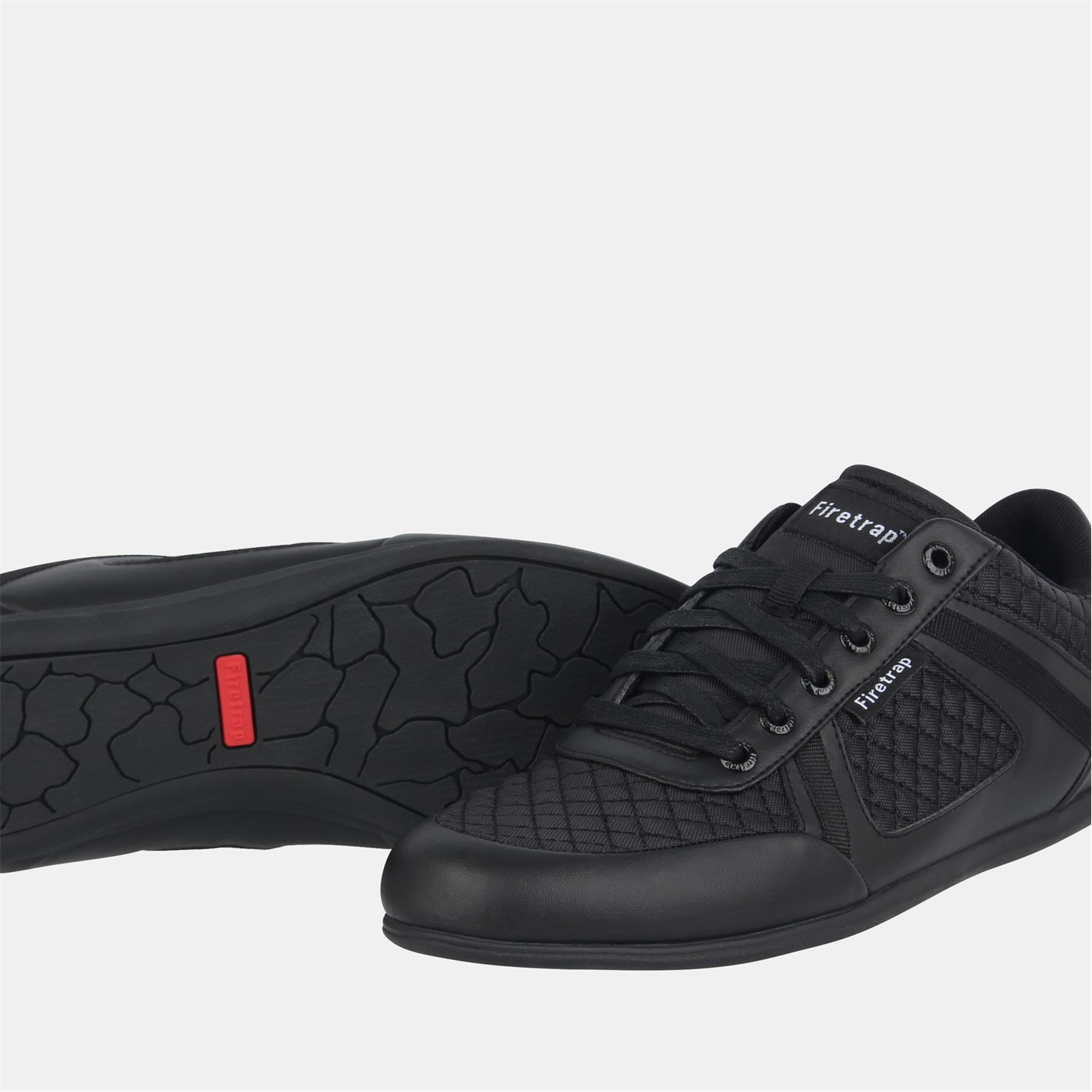 Firetrap | Dr Domello Trainers Mens | Black/Black | FRASERS  display picture 2