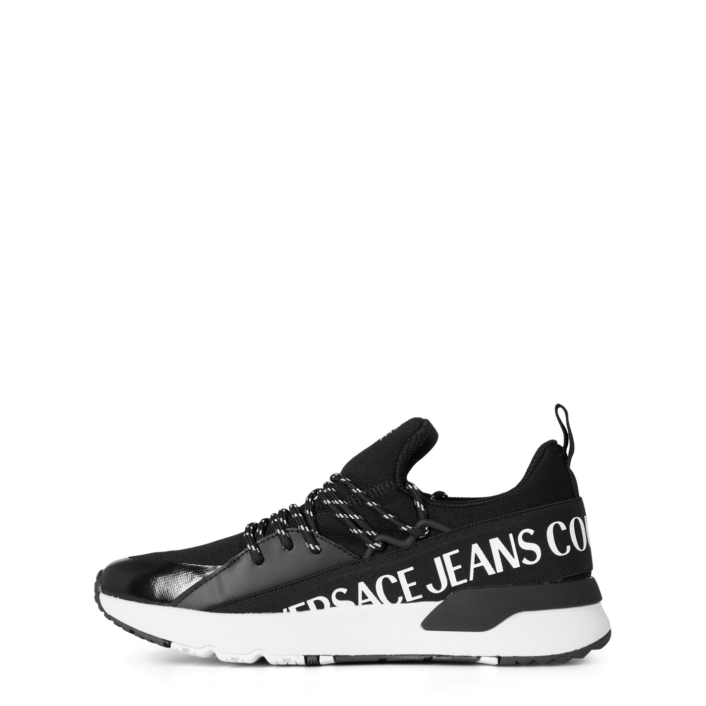 VERSACE JEANS COUTURE | Dynamic Logo Trainers | Black/White 899 | FRASERS  Ireland