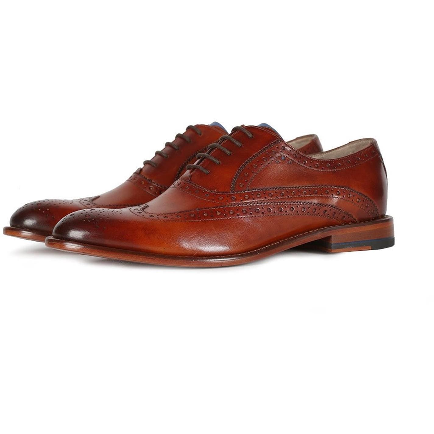 Oliver Sweeney Red Waxed Laces Oliver Sweeney Fellback Smart Shoes