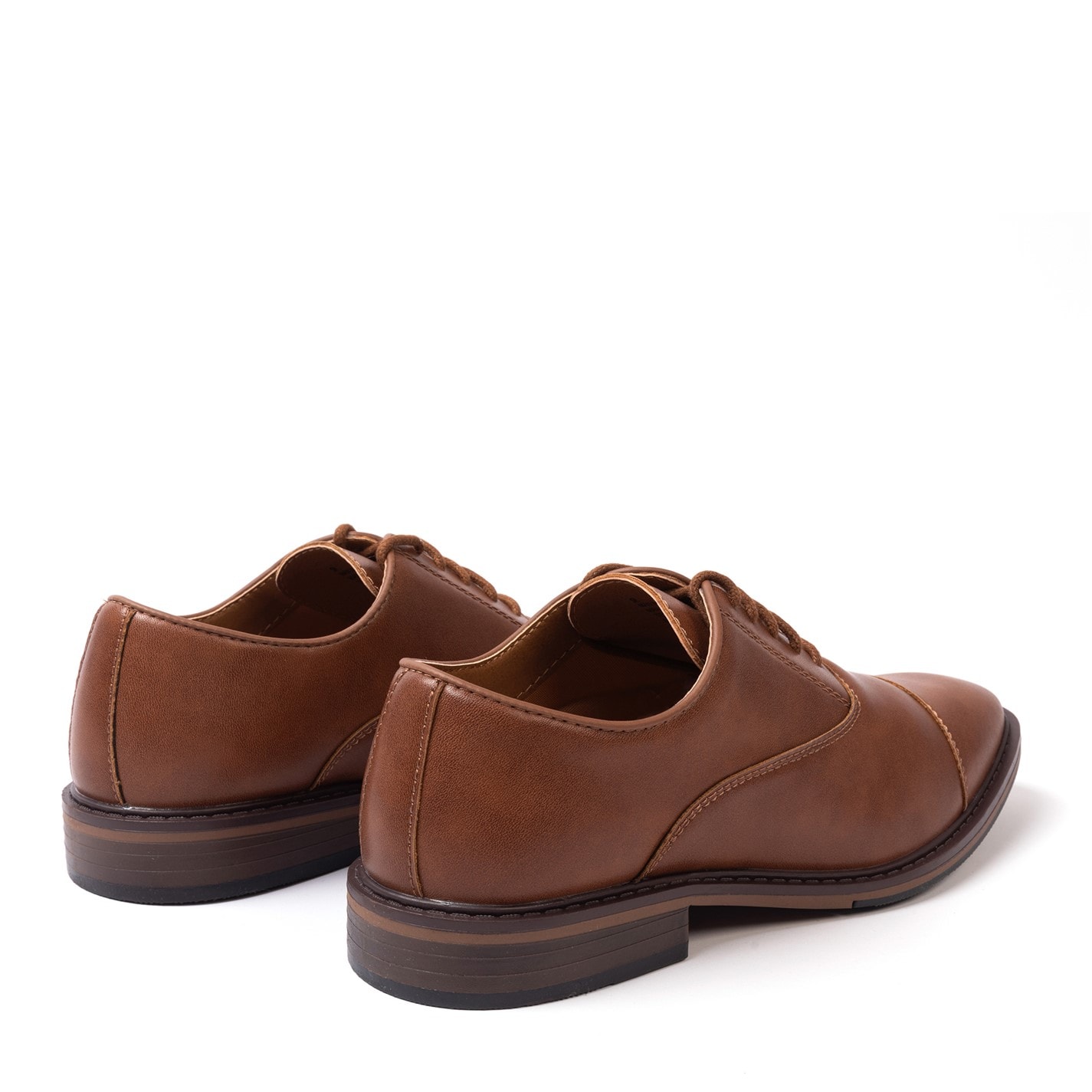 Brompton Brown Derby Brogues Derbies Cuir Marron Foncé Semelle