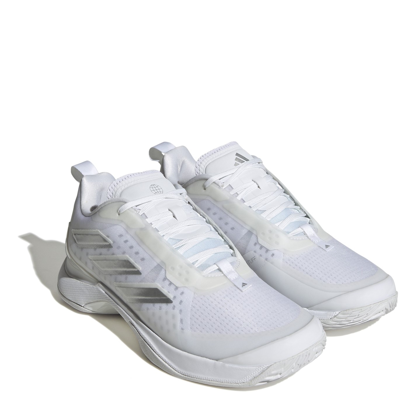 adidas gazelle silver green womens adidas Avacourt Women's Tennis Shoe (White/Blue) main image 1