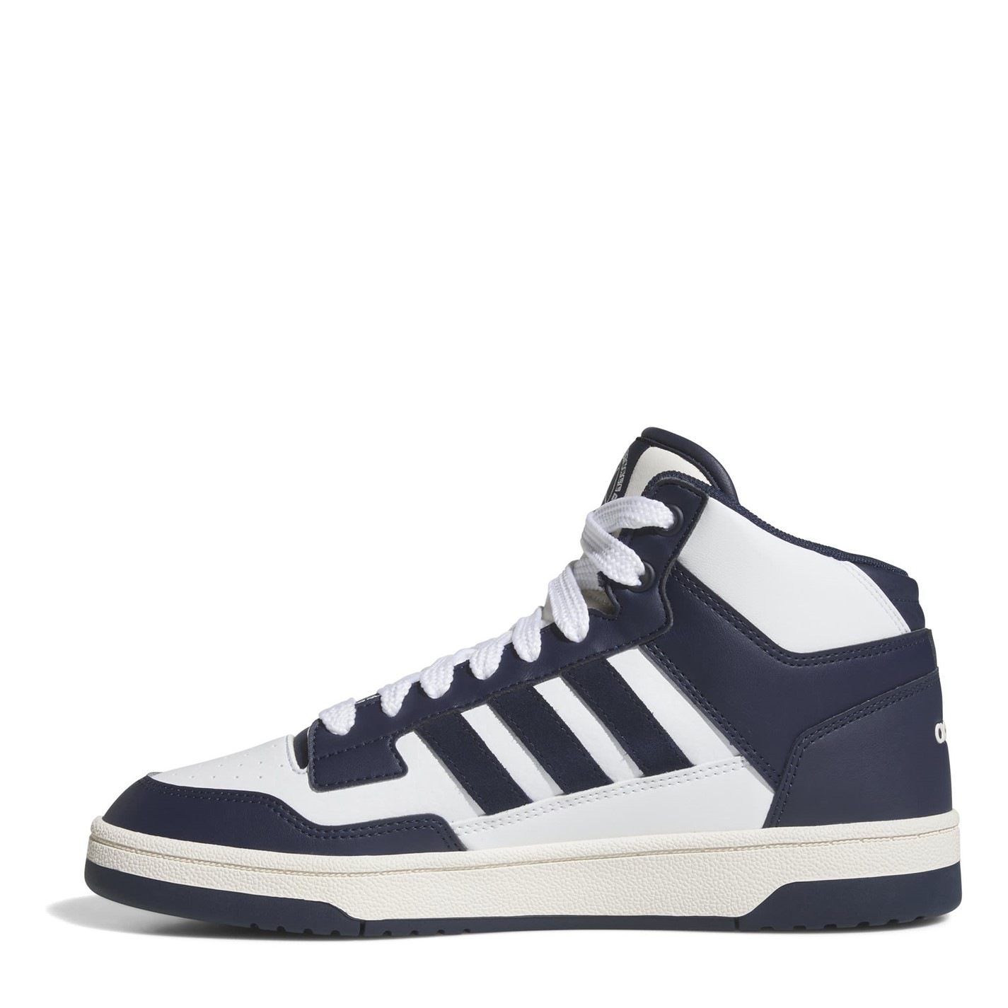 adidas Navy and White Men\'s Athletic High-Top Sneakers Blue and White High Top Adidas 8.5 (41.5) | Mercari main image 3