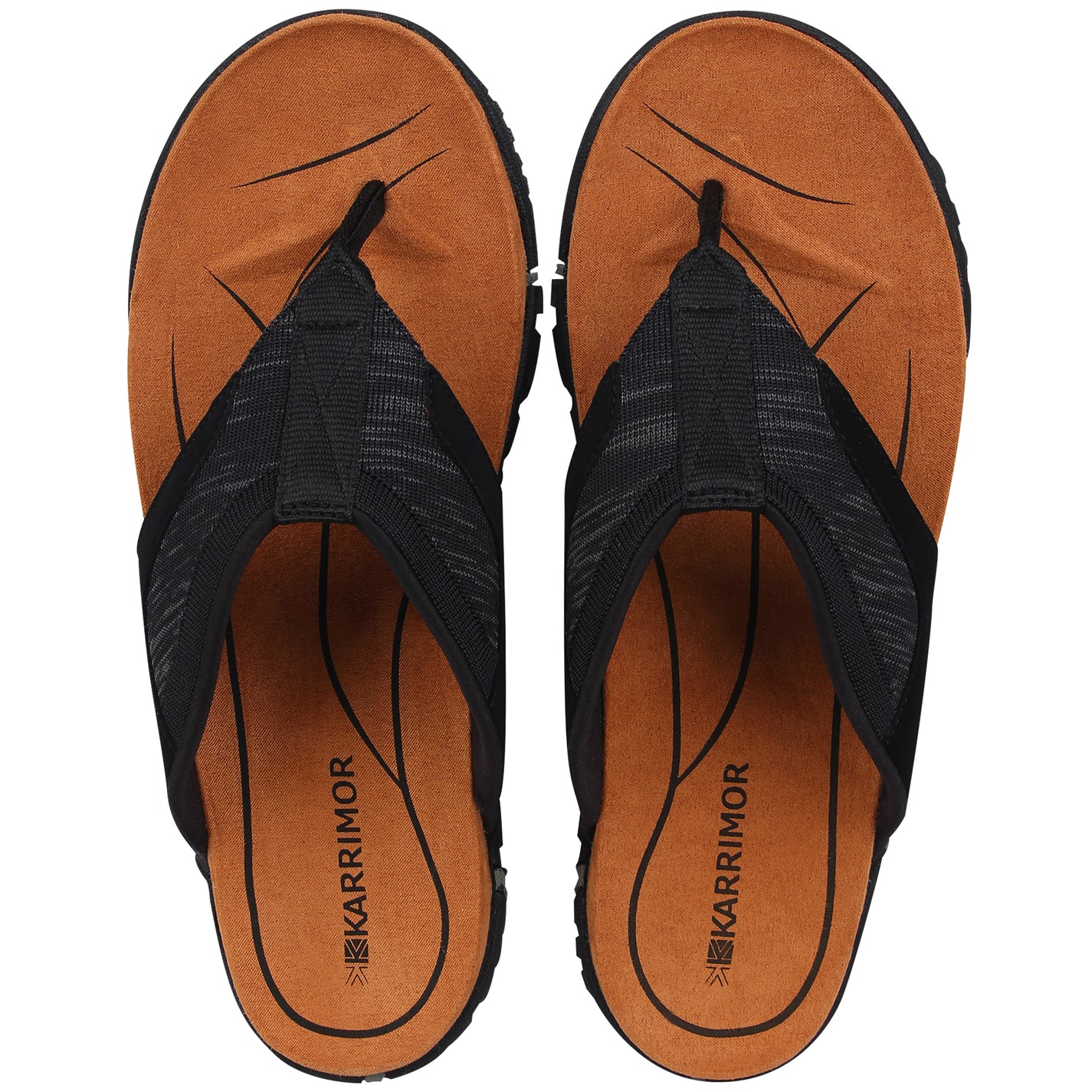 Karrimor Lounge Flip Flops Mens Black House of Fraser