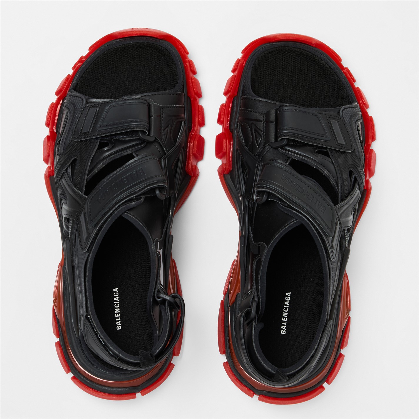 BALENCIAGA | Track Sandals | Black/Red | FRASERS Ireland