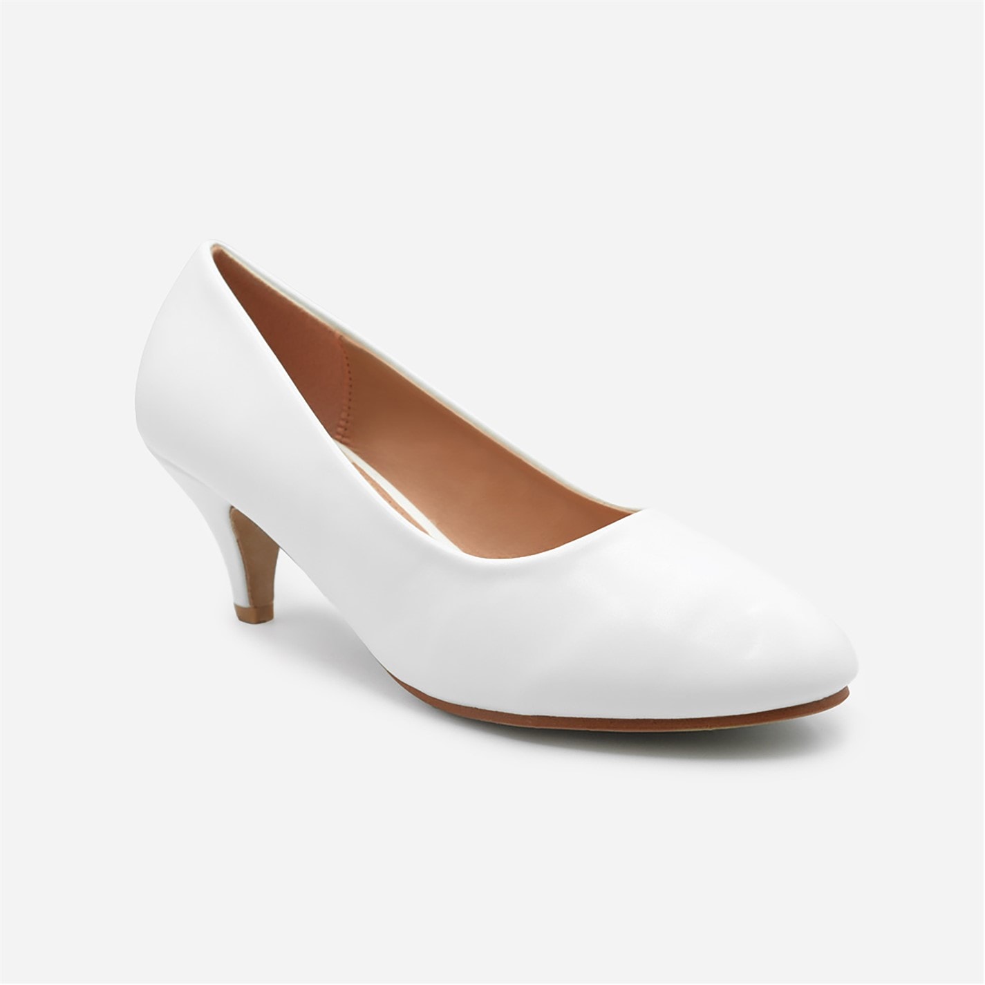 Wheres That From Block Heel Court Shoes - Main Image