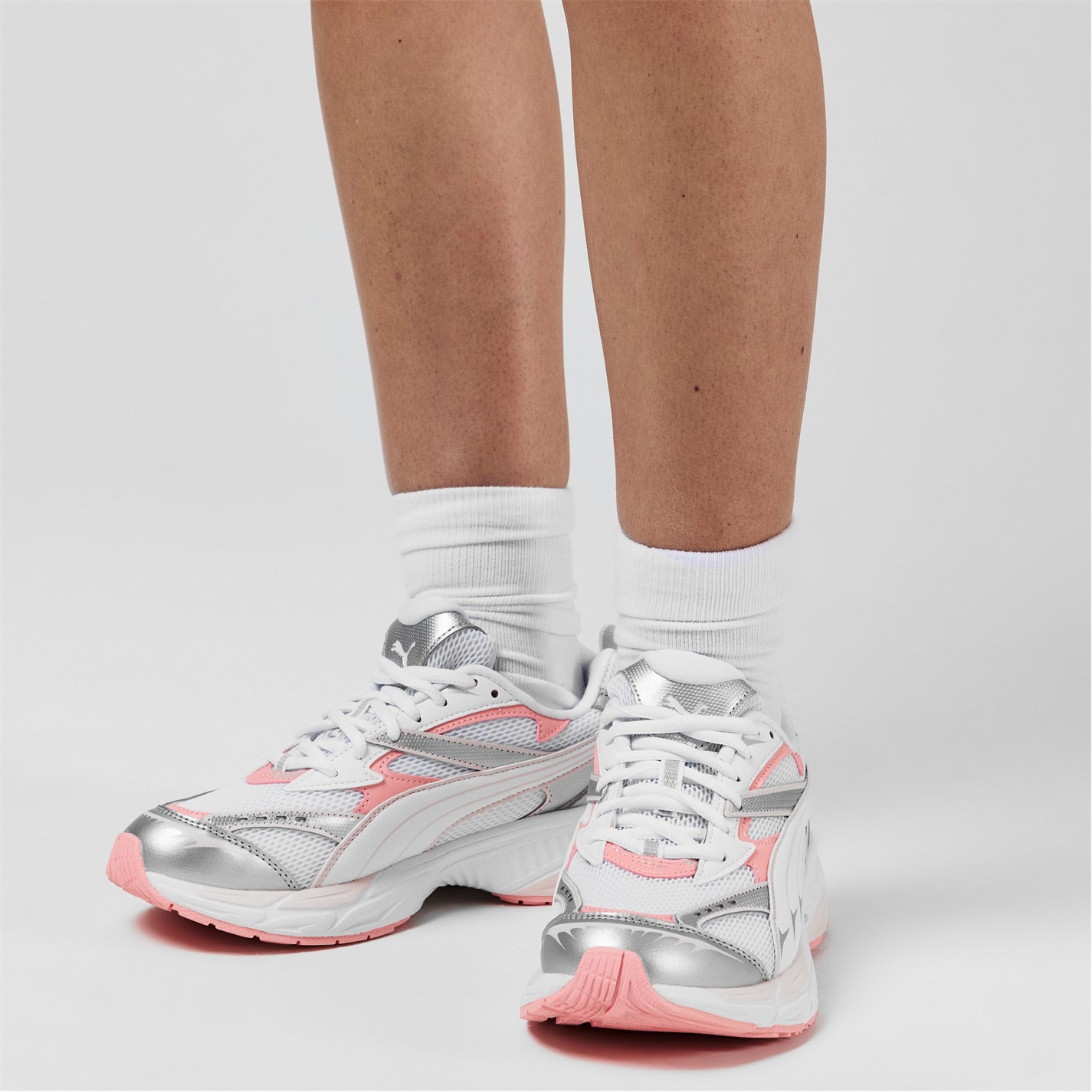 Puma Morphic Trainers White/Peach FRASERS Ireland