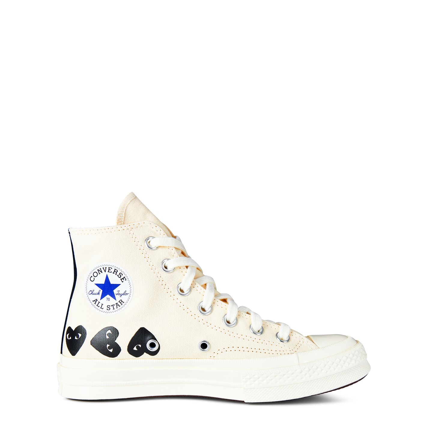 COMME DES GARCONS PLAY Multi Heart High Top Canvas High
