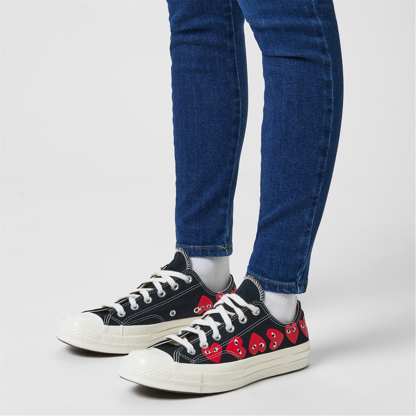 Cdg Multi Heart Converse With Heart 60 Men's Shoes Converse X