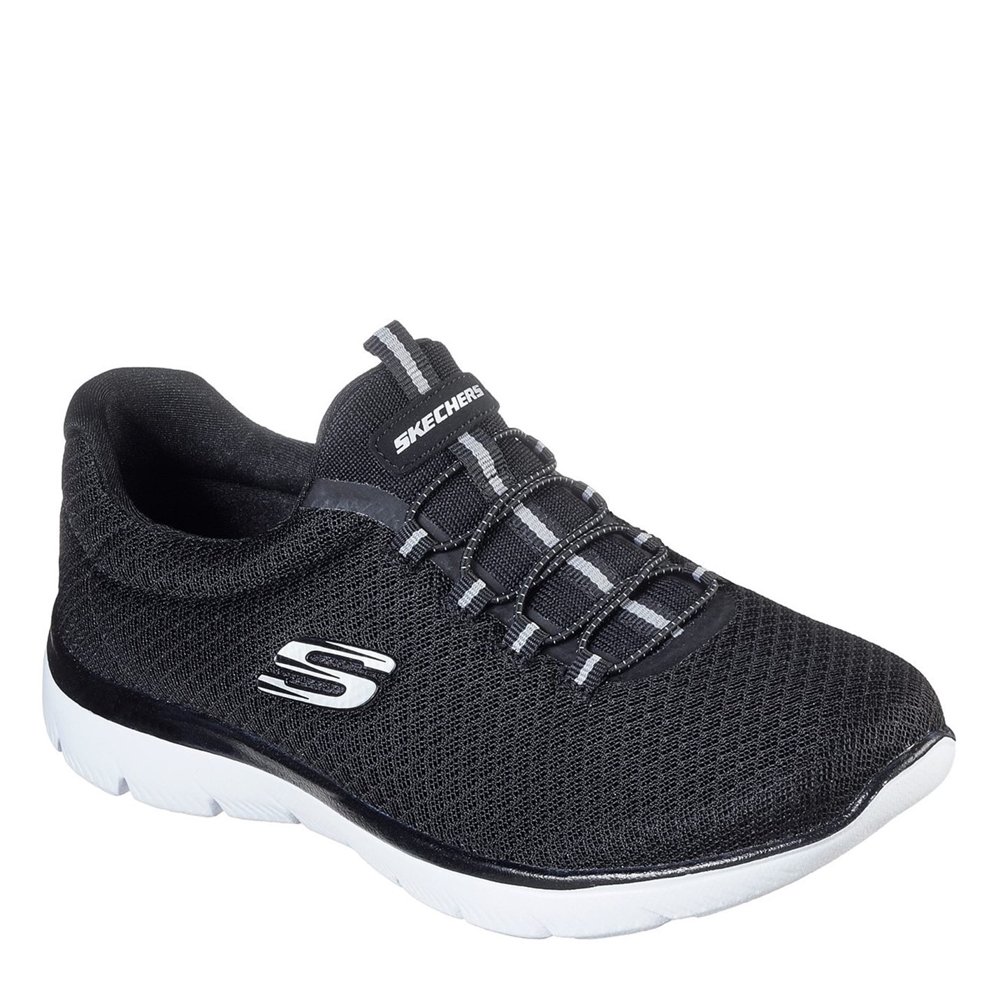 Skechers Mesh Bungee Slip-On W Memory Foam Low-Top Trainers