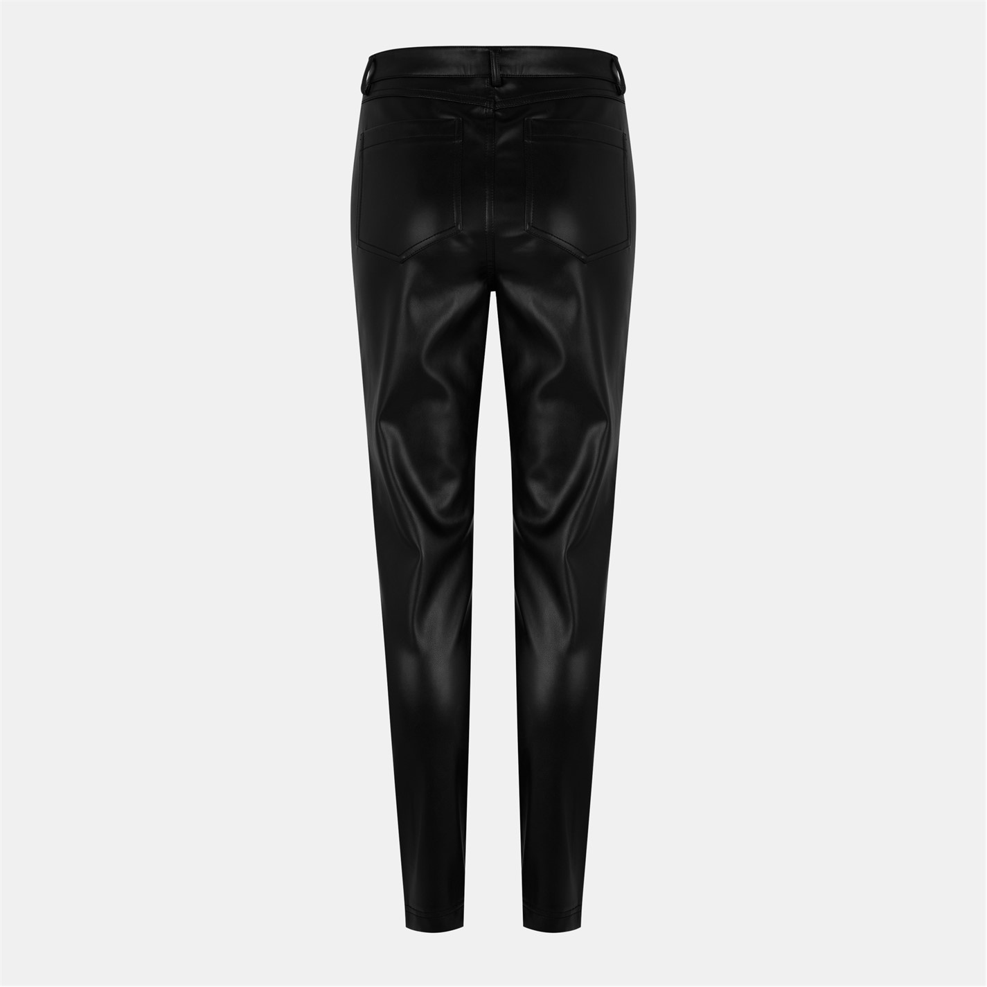 Jack Wills Faux Leather Skinny Trousers Black FRASERS Ireland