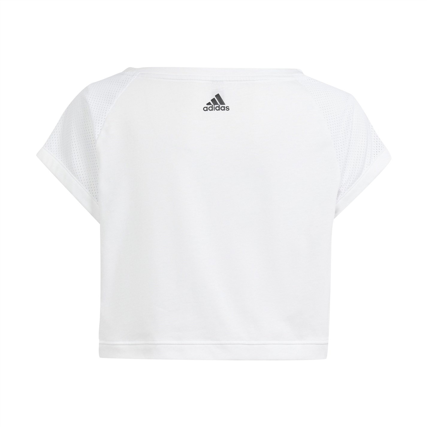 adidas AEROREADY Cropped Dance T-Shirt Girls White FRASERS