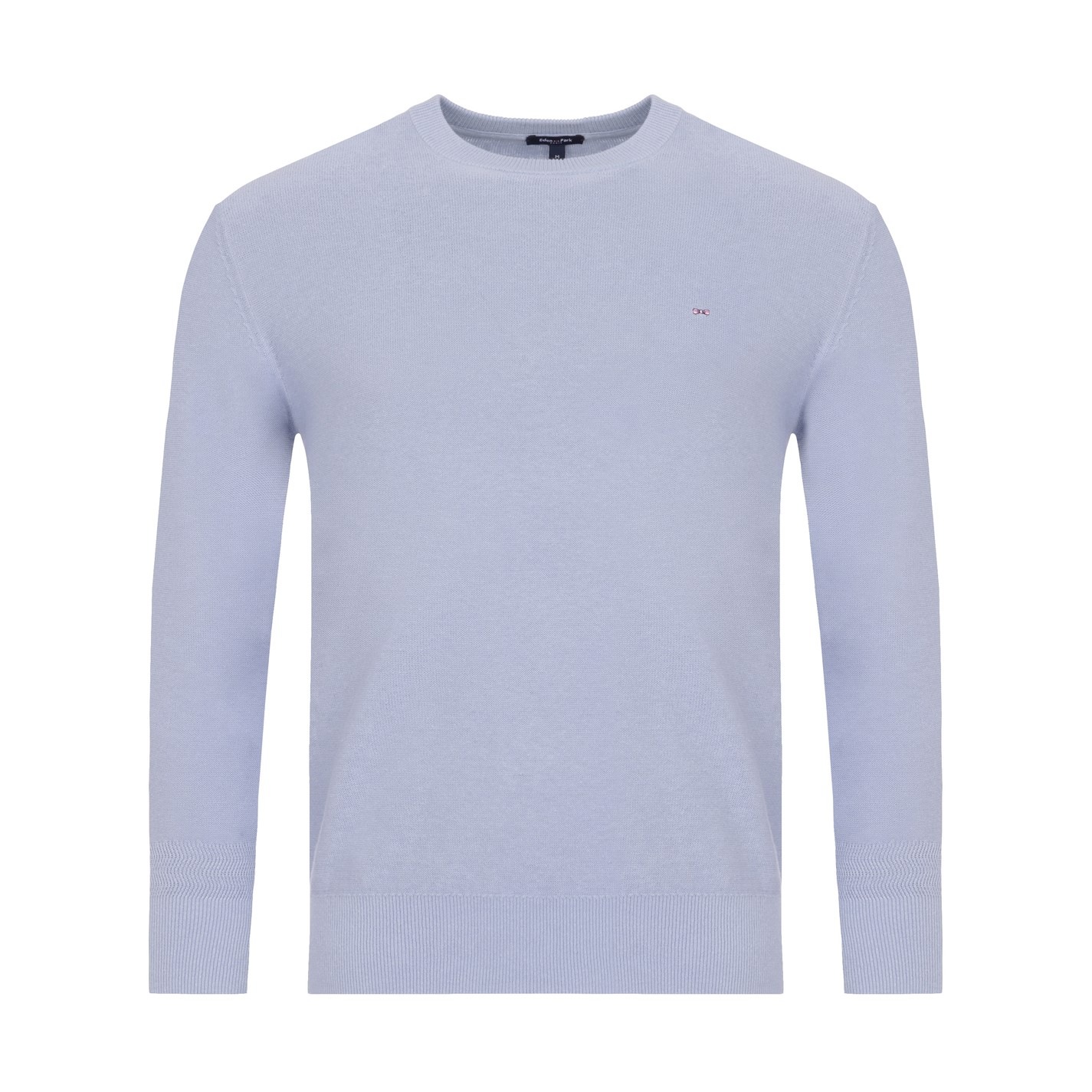 Analogie Embroidered Linen Jumper - Clear Blue main image 1