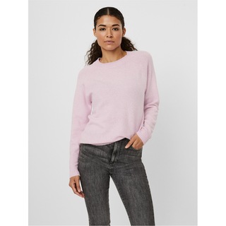 VERO MODA Maglione Lavorato A Maglia VMCARE Structure – Girocollo Donna In Cotone, Maniche Lunghe, Vestibilità Regolare