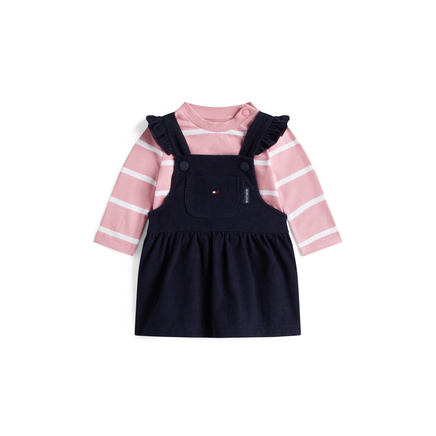 Tommy Hilfiger Tommy Dungaree Dress In54 Night Navy C1g