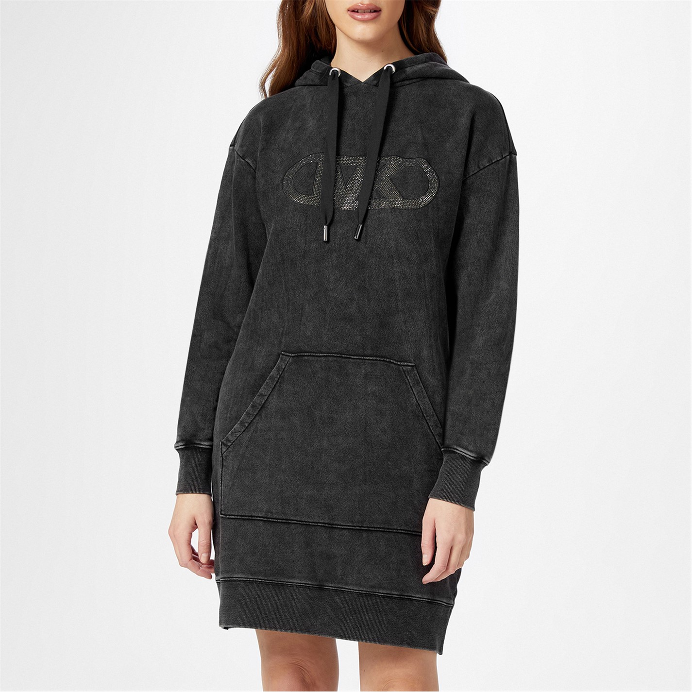 アンドマリー　Mary logo hoodie dress　ブラック Mary logo hoodie dress Black