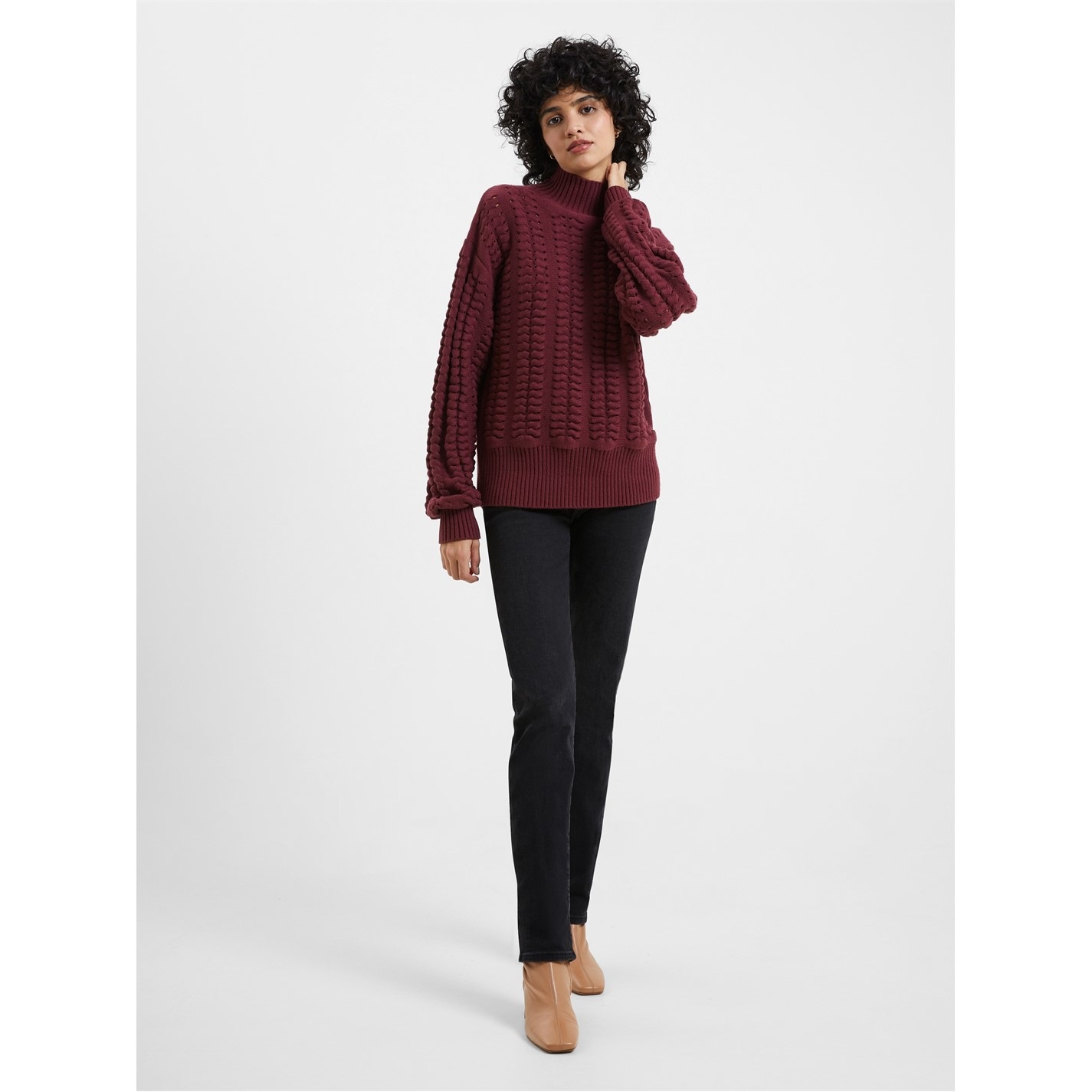 French Connection FC Jolee Cotton Ny Ld41 20Chocolate House of Fraser