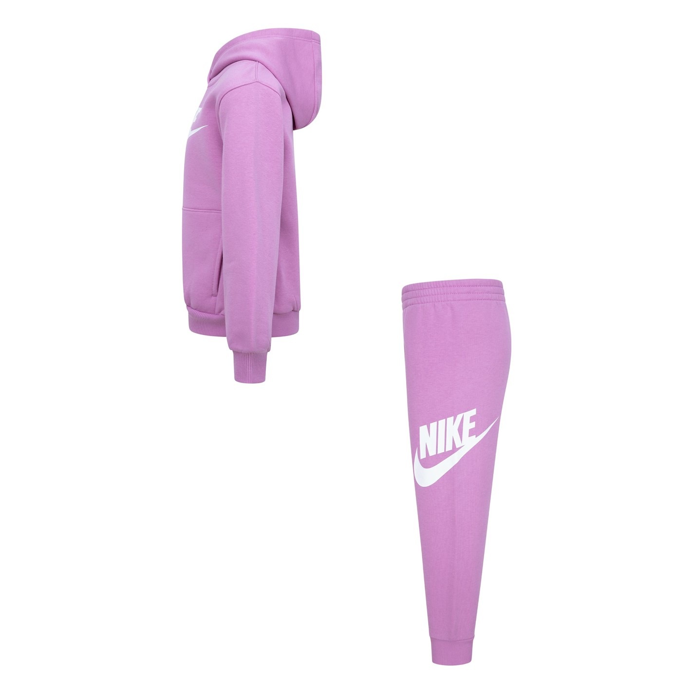 pink nike fleece tracksuit