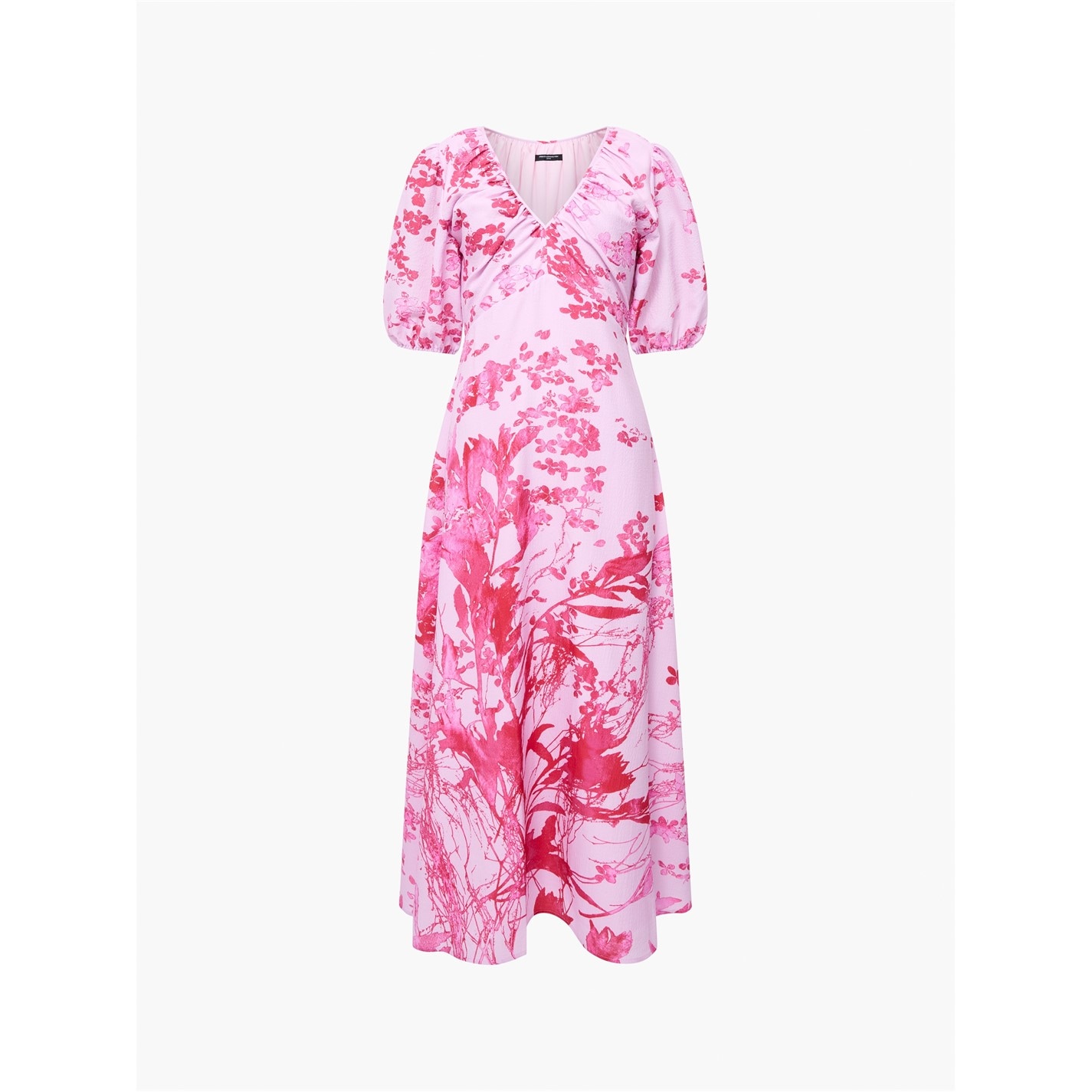 strapless open back dress Sleeveless Dropwaist Pleated Midi Dress by Badgley Mischka main image 1