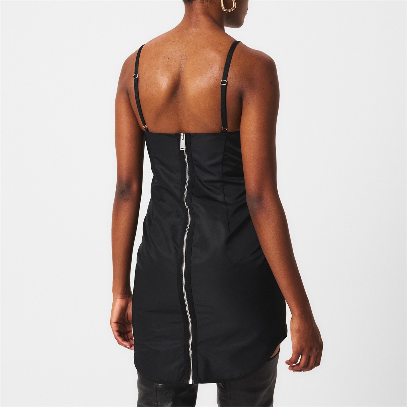 heron preston corset dress Heron Preston Black Ex-Ray Corset Mini Dress Heron Preston