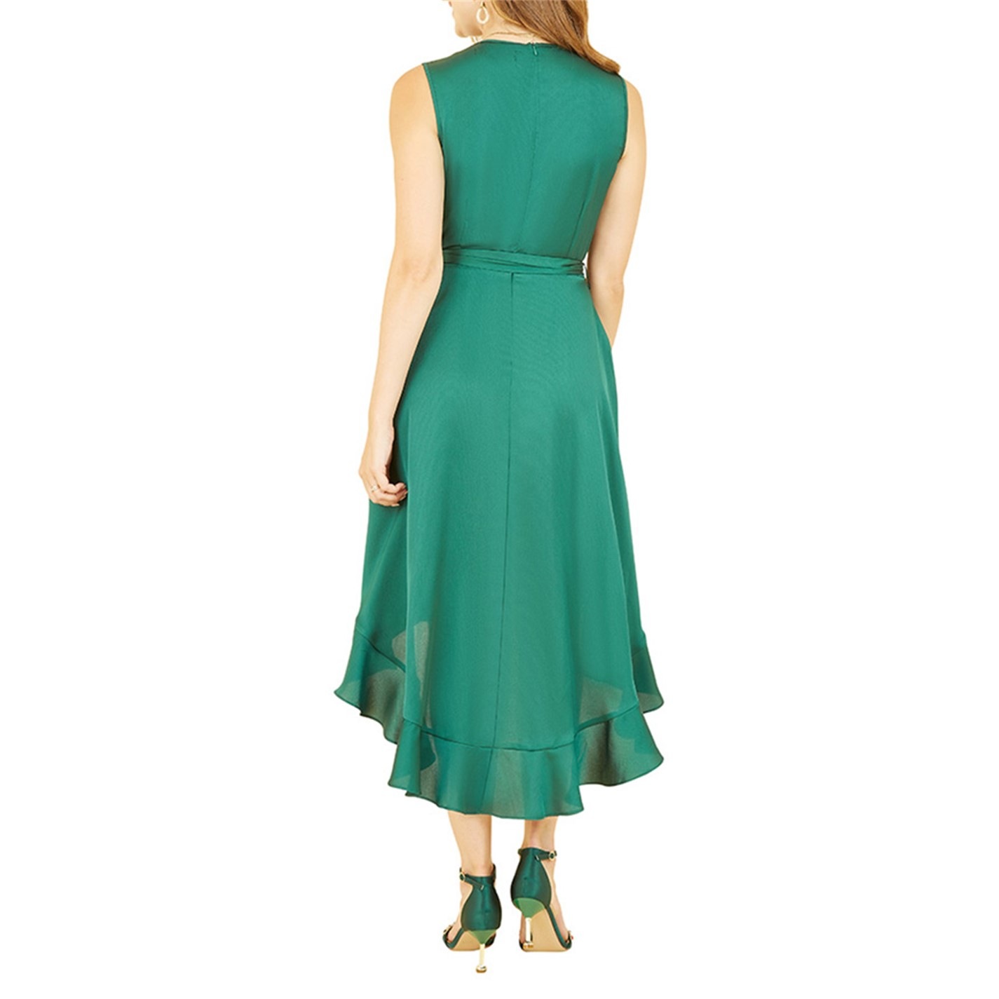Britany Ls O Neck Dress Cyclamen Detail Mela