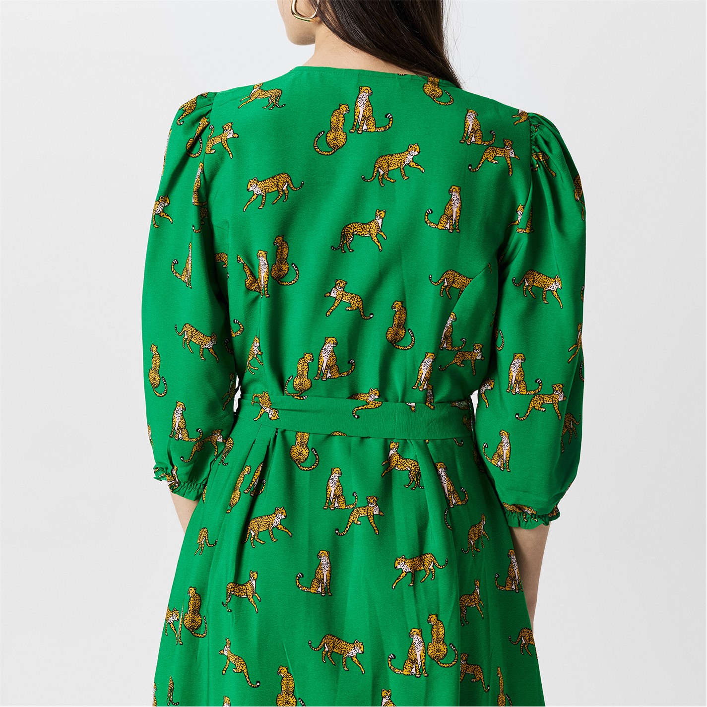 Vivo Yumi Maxi Shirt Dress - Hunters/Mustard Meza Print main image 0