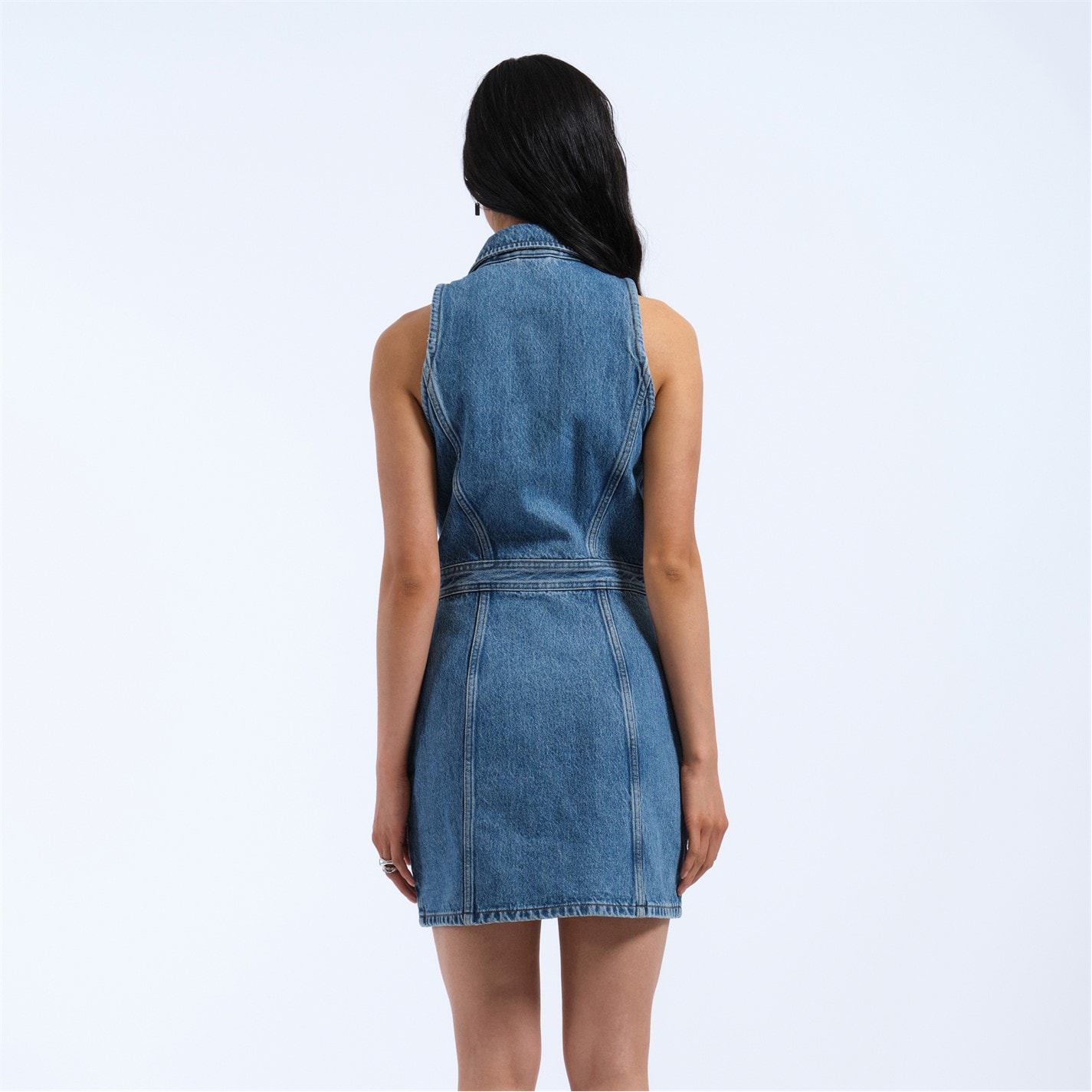 white christmas dresses Ireland, Long-Sleeve Playsuit, Denim – ReLoved by Frank & Eileen main image 1