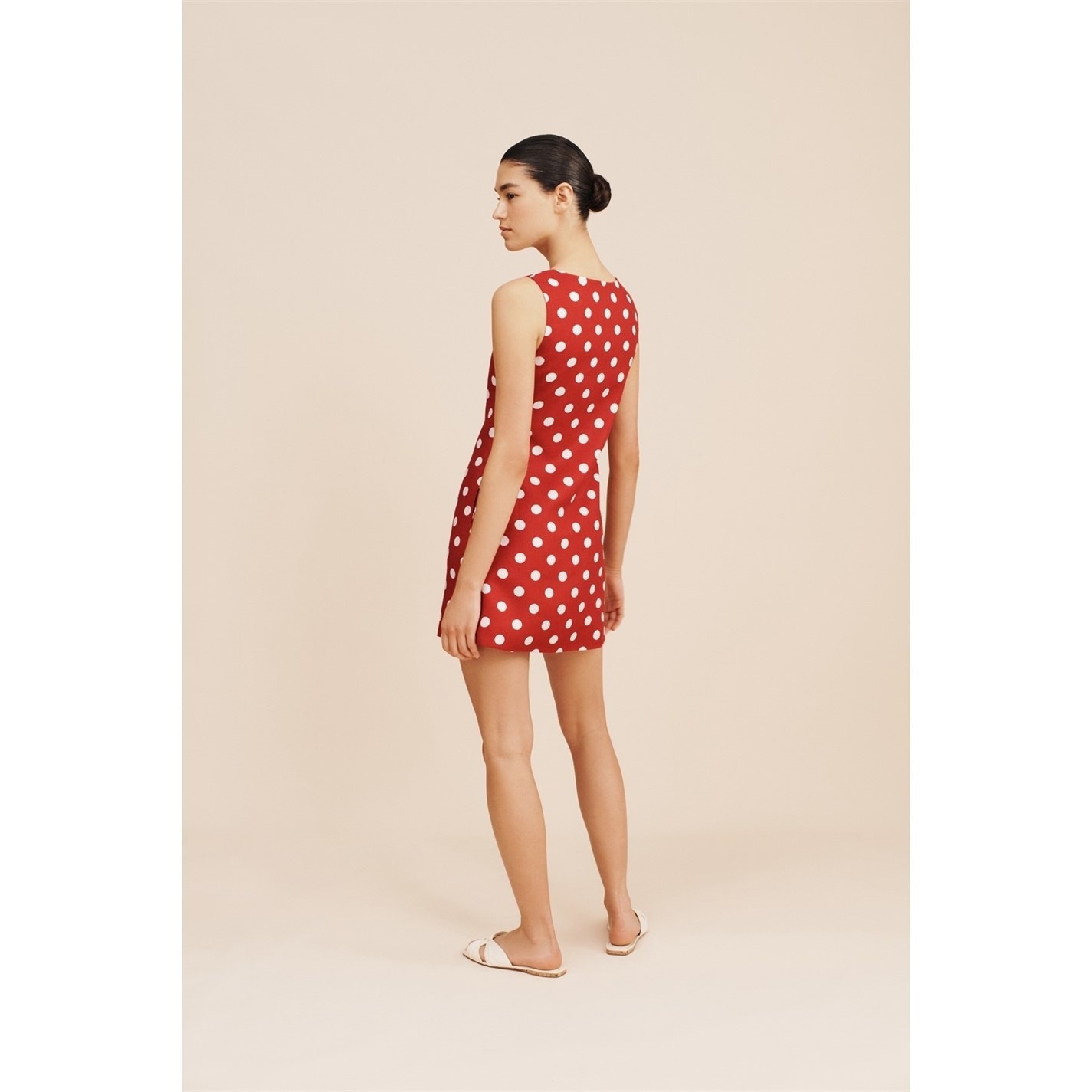 red leather strapless dress May Faux Mini / S 120 Short wedding dresses Category_Shirts/Gingham Shirts Defined Bodice Line Color:Rose Gold