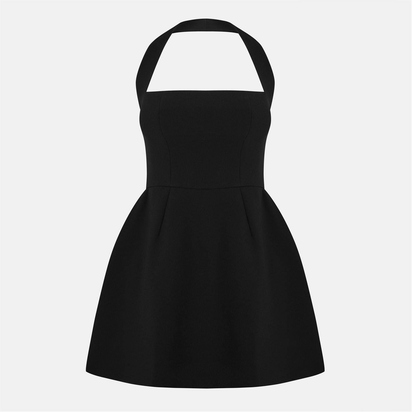princess polly baby blue dress Mini Crepe Halter Dress