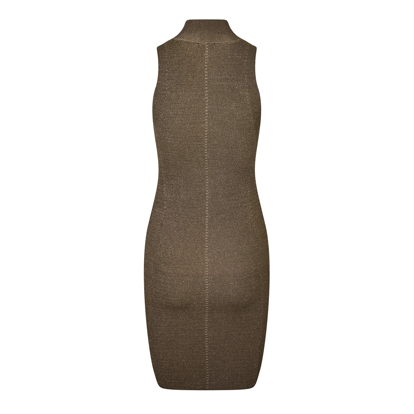 diesel m-onerva ribbed-knit sleeveless dress M-ONERVA Woman: Short dress with cut-out and logo plaque