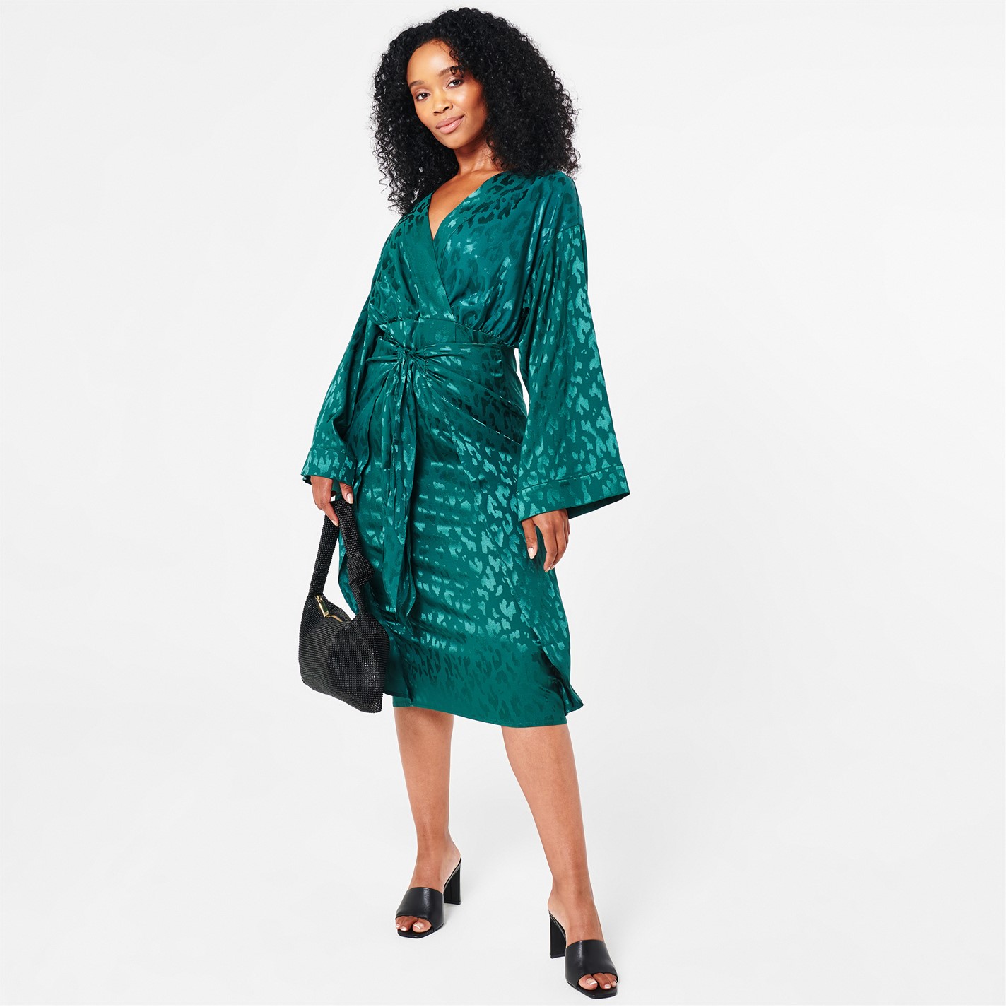 Biba Biba Kimono Dress Ld24 Green FRASERS