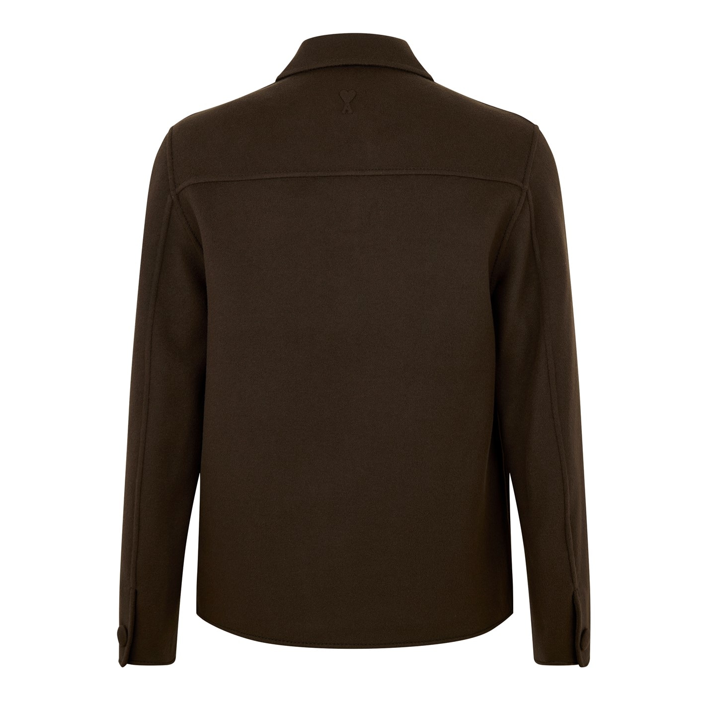 AMI PARIS Quarter Zip Knitted Top Dark Coffee/221 FRASERS