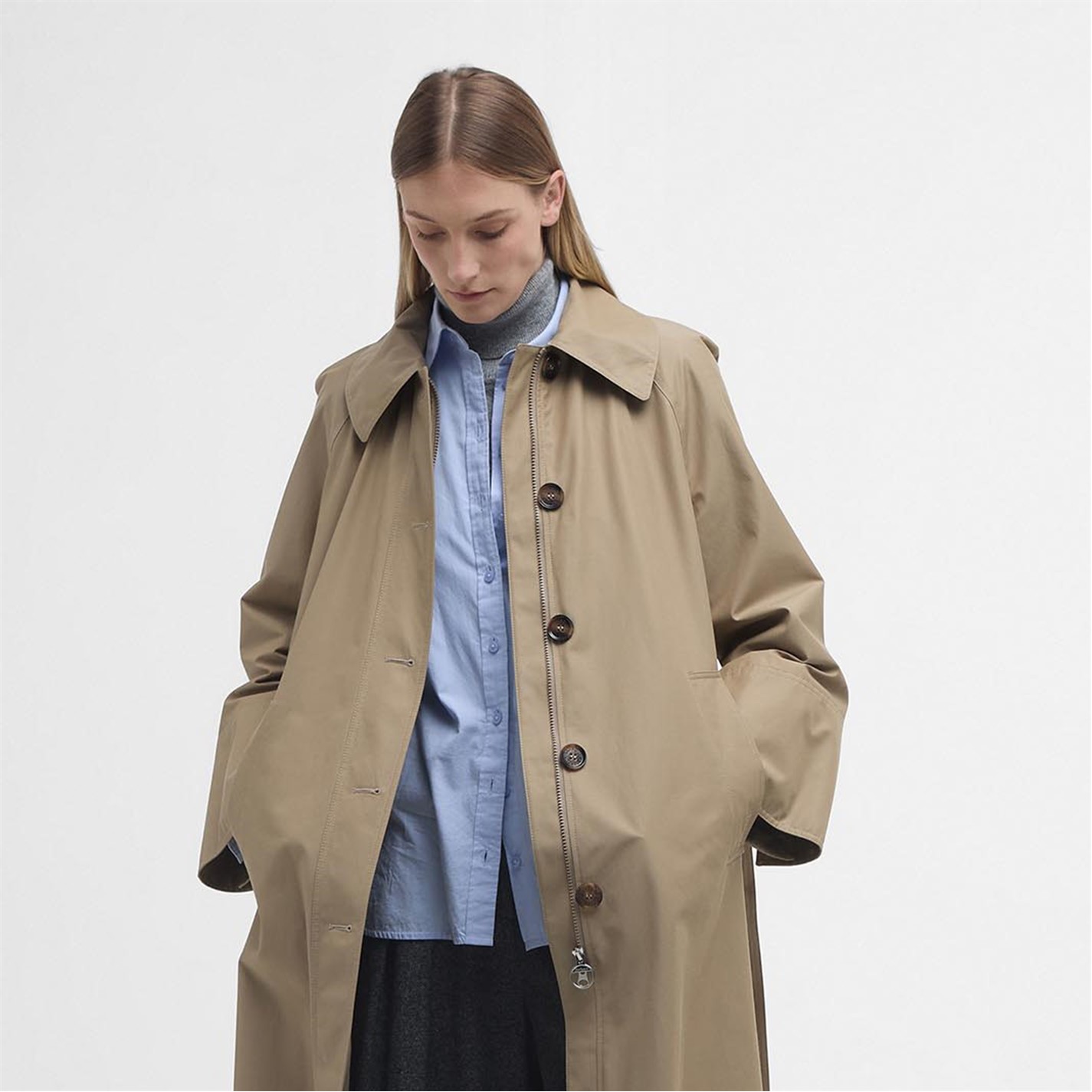 Barbour | Beatrix Showerproof Trench Coat | Trench/Tartan