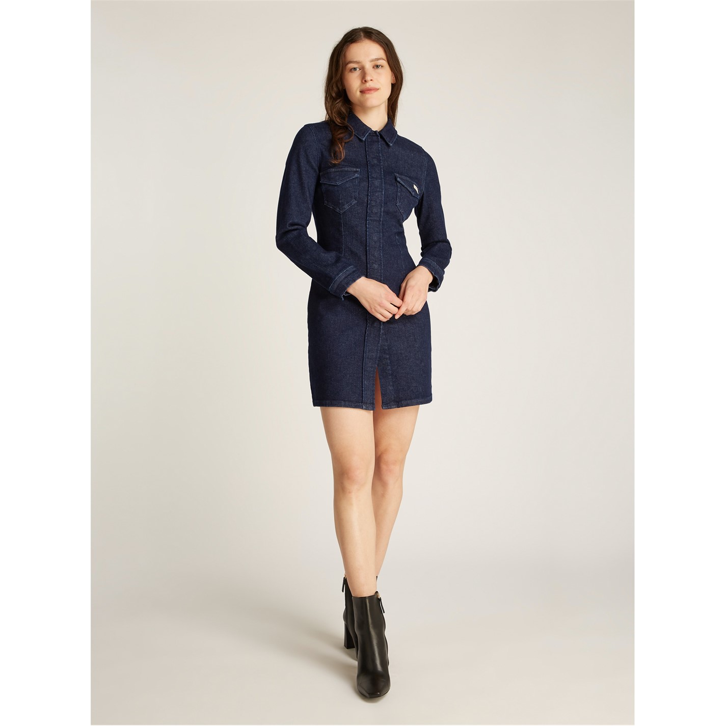 white christmas dresses Ireland, Long-Sleeve Playsuit, Denim – ReLoved by Frank & Eileen