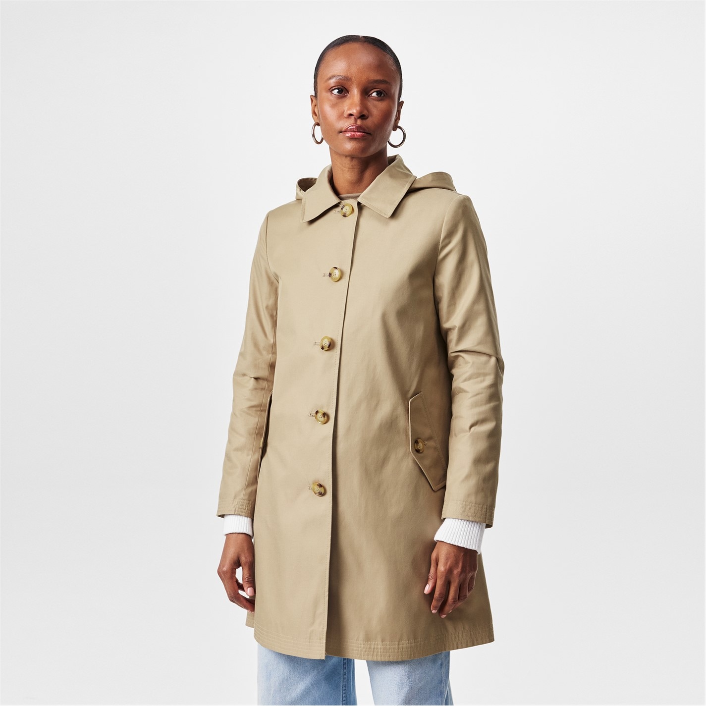 LIDNM T/W KERSEY BALMACAAN COAT