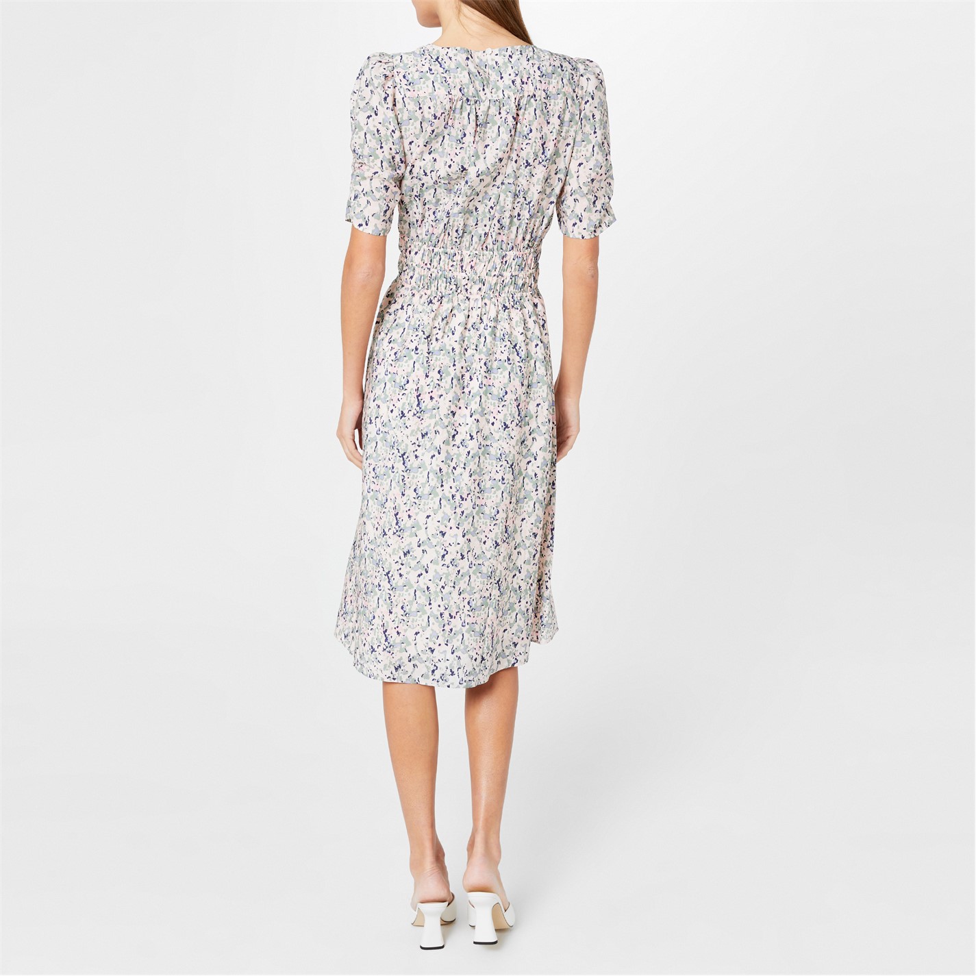 Boss Dizzi Tea Dress White Ditsy 967 FRASERS