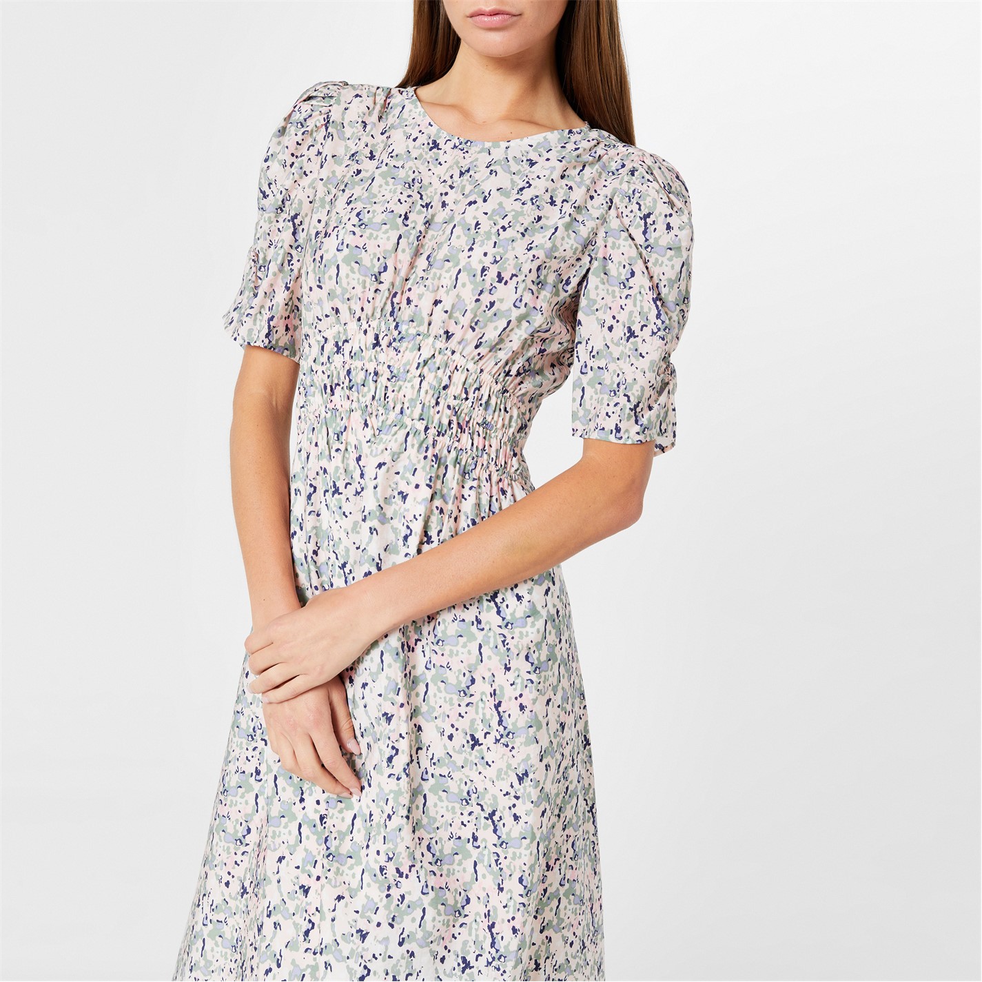 Boss Dizzi Tea Dress White Ditsy 967 Frasers