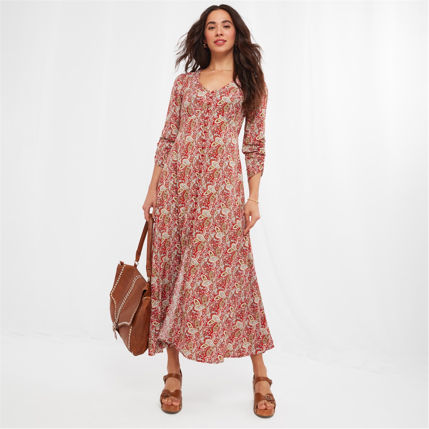 Joe Browns Carrie's Blue Floral Dress Orange FRASERS