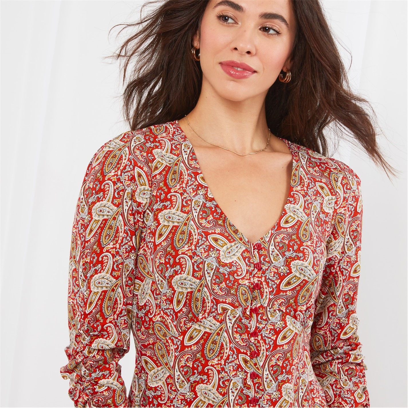 Joe Browns Carrie's Blue Floral Dress Orange FRASERS