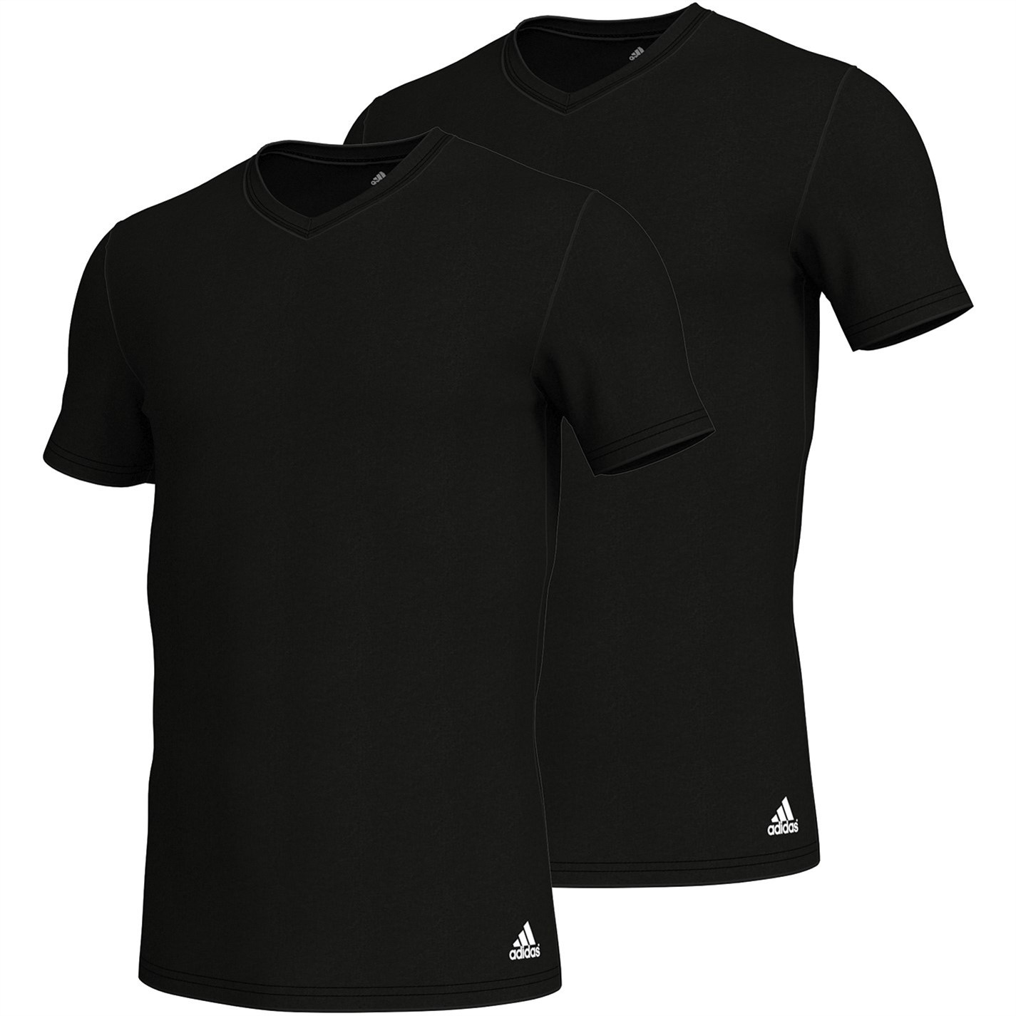 adidas Active Flex 2 Pack Cotton TShirt Mens Slim Fit TShirts