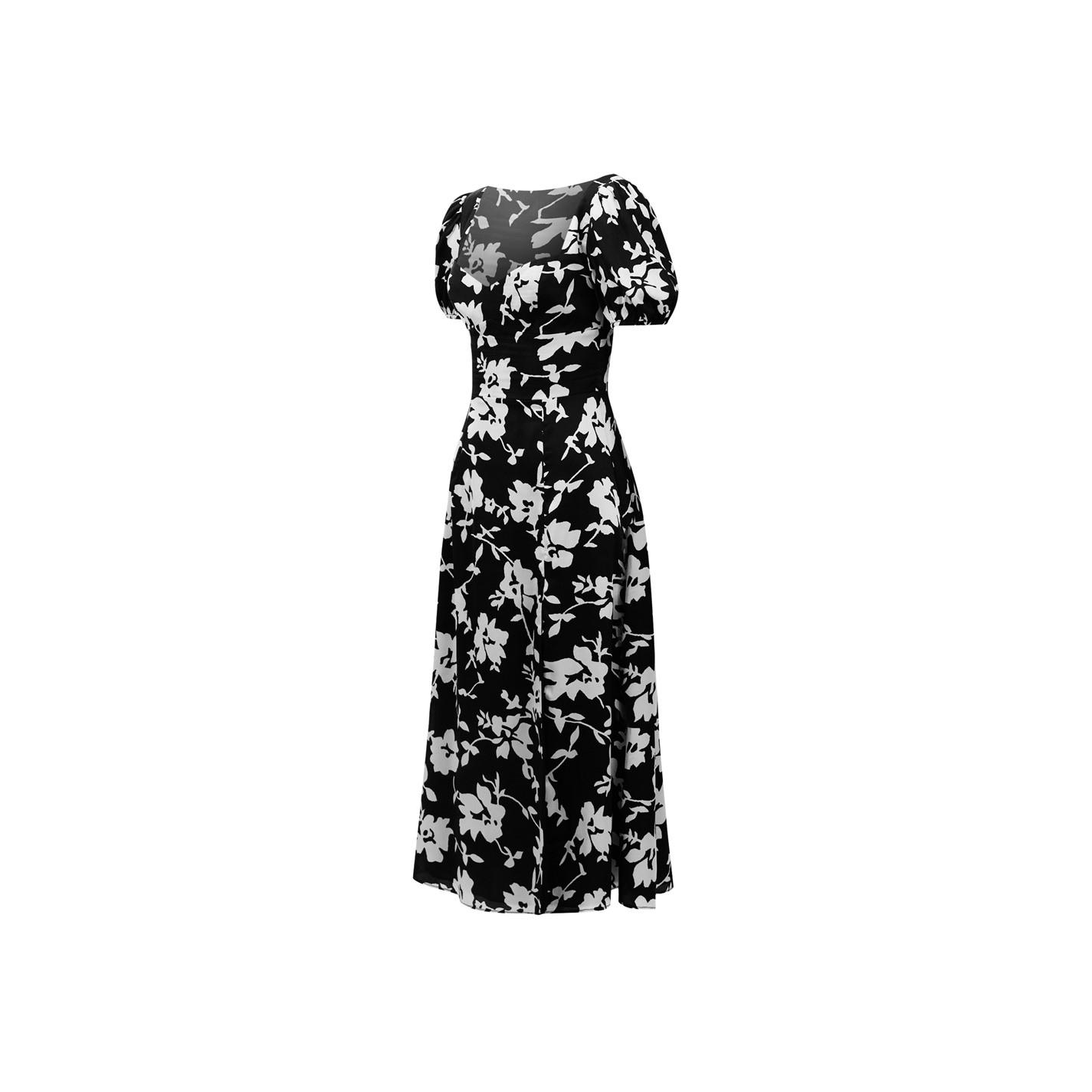 black midi dress with sleeves wedding guest PRETTYGARDEN Midi Dresses for Women Fall Fashion Long Sleeve Ruched Bo