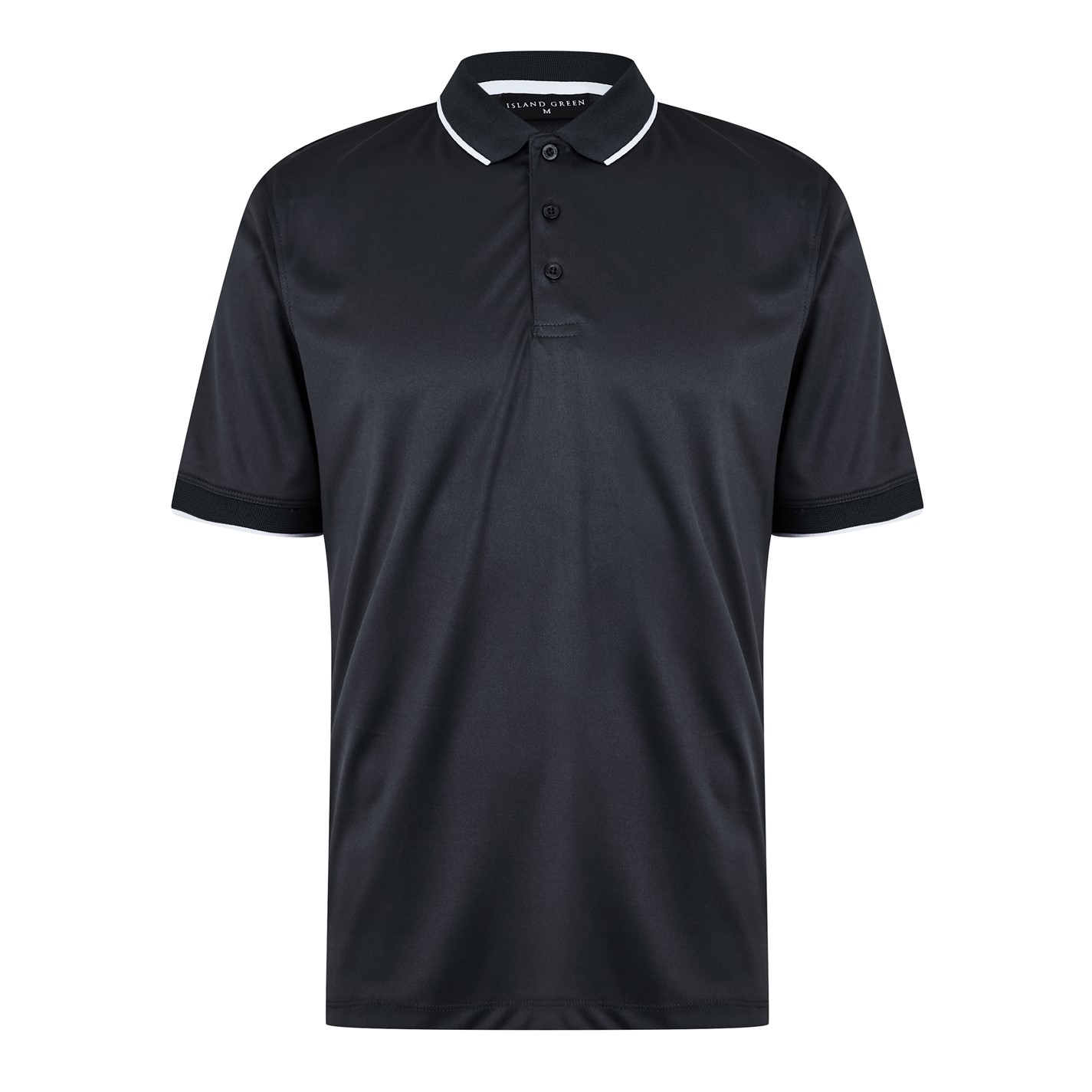 Island Green Performance Polo Golf Shirt Charcoal FRASERS