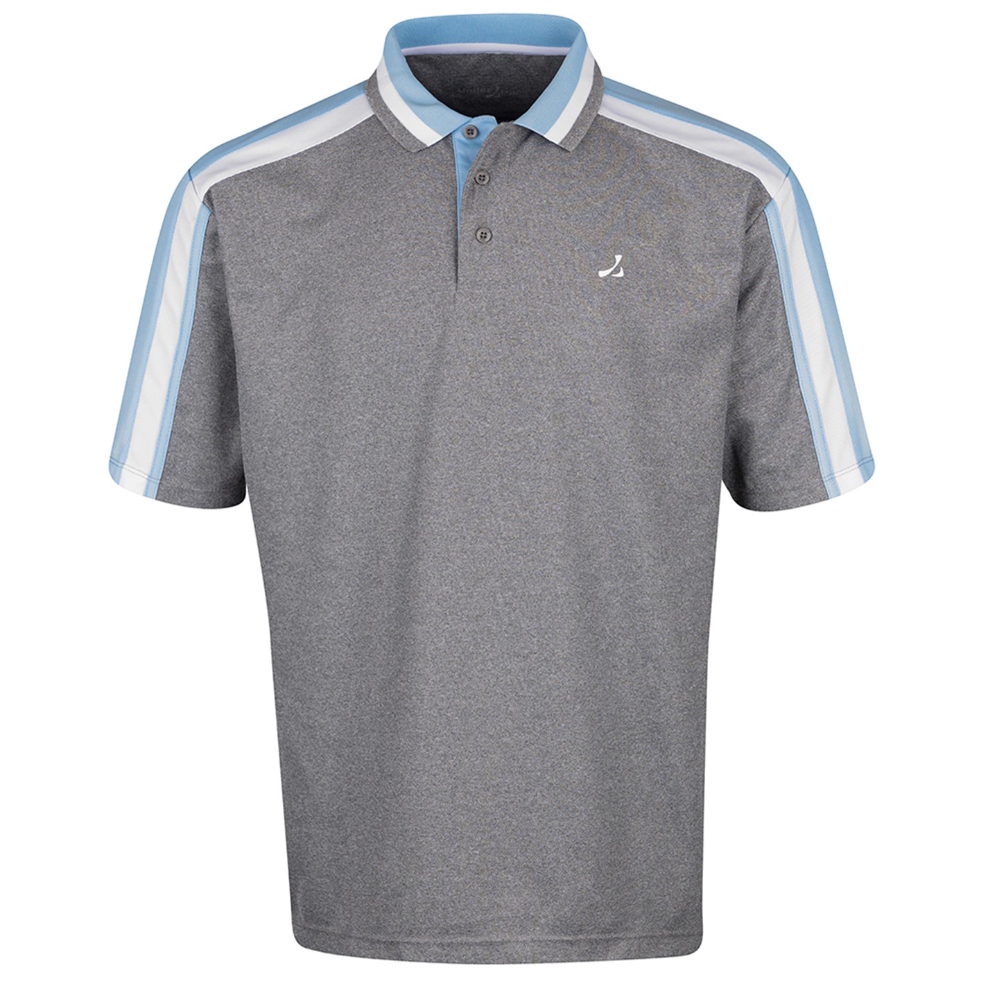 Under Par Cut and Sew Golf Polo Mens Grey Marl House of Fraser