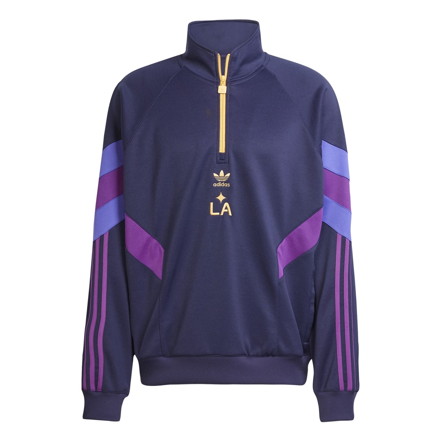 LA Galaxy ☆アディダス☆Originals Half-Zip Crew Sweatshirt Bluza adidas LA Galaxy 25/26 Half-Zip Crew - Granatowy