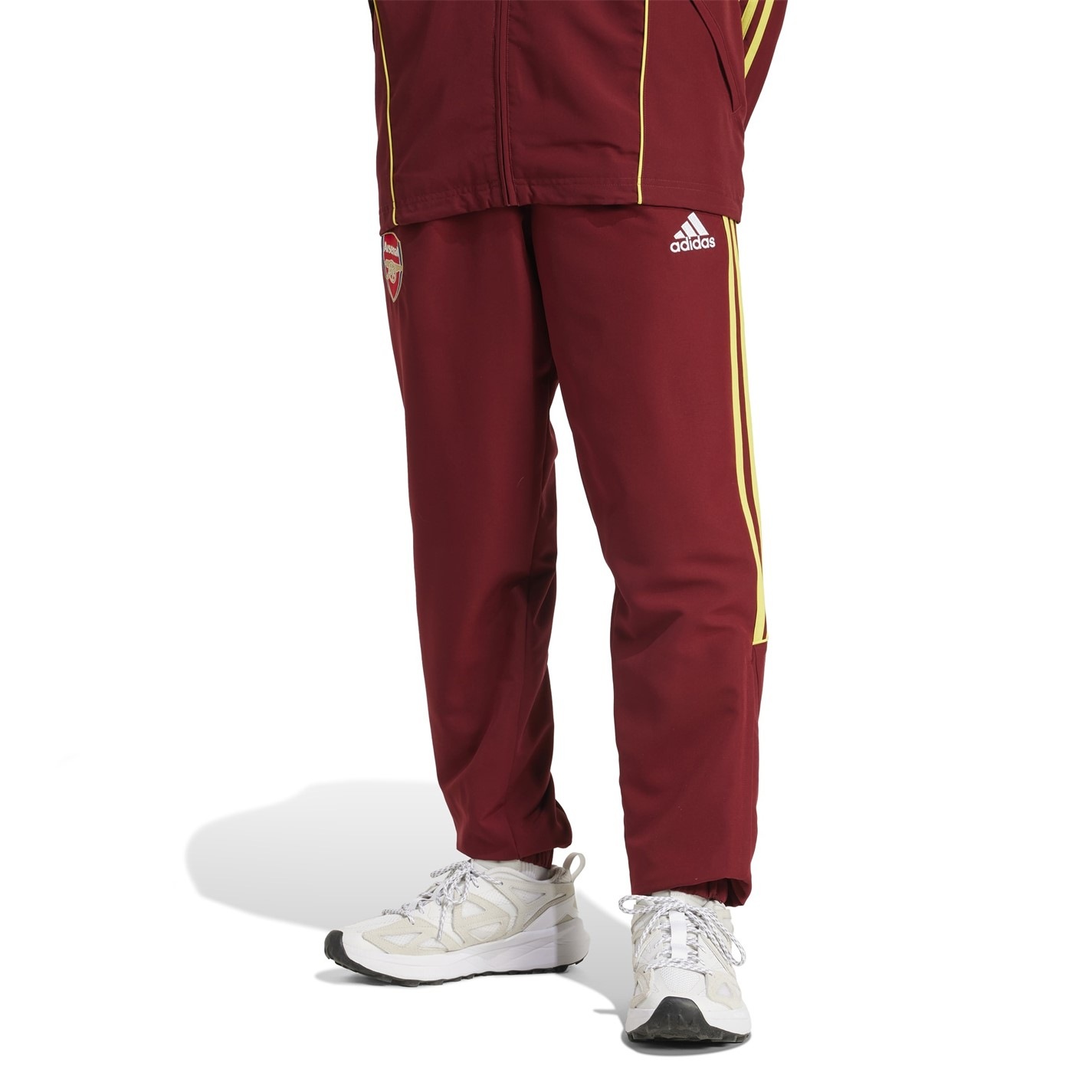 burgundy adidas tracksuit bottoms